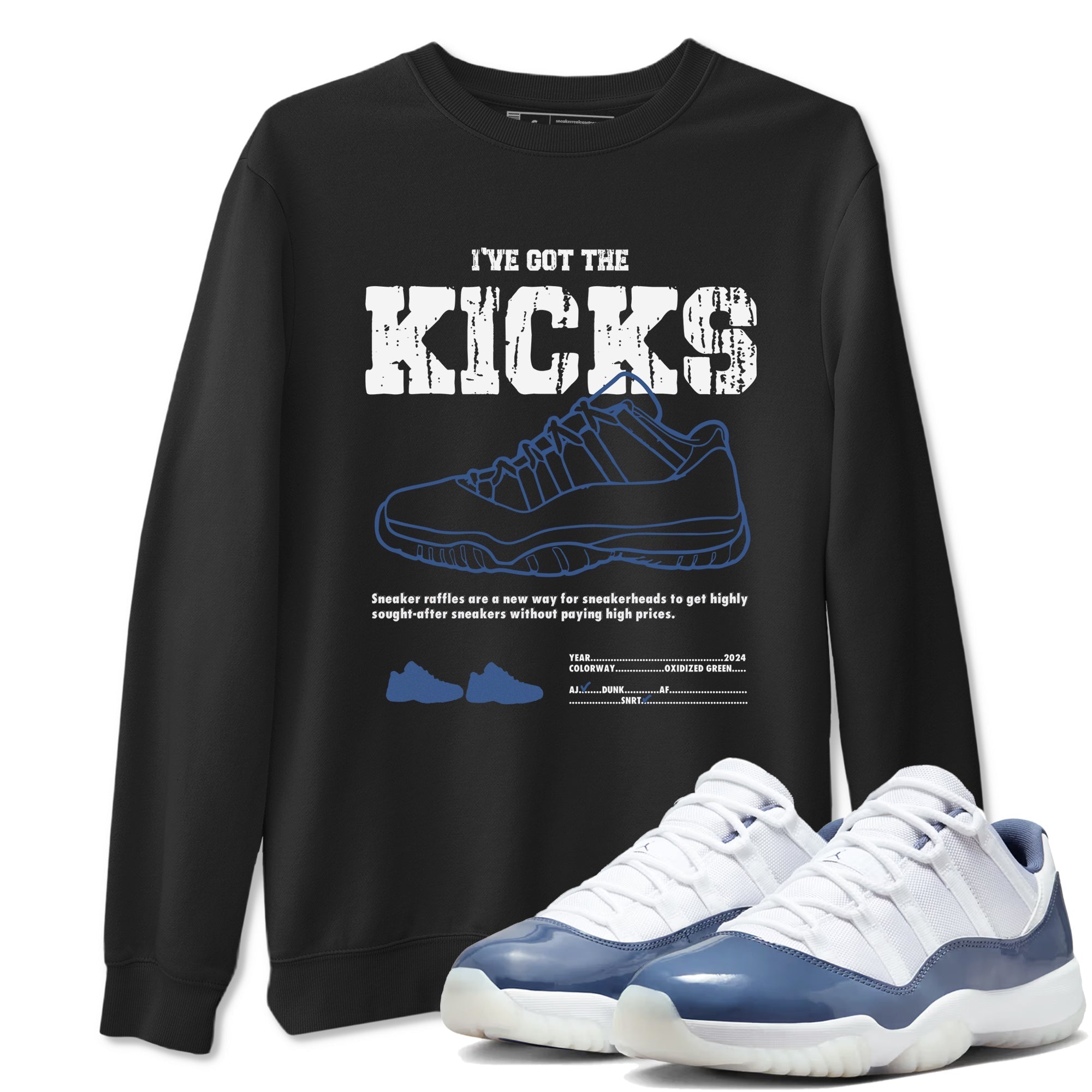 I've Got The Kicks snkmatch Tees - Air Jordan 11 Diffused Blue