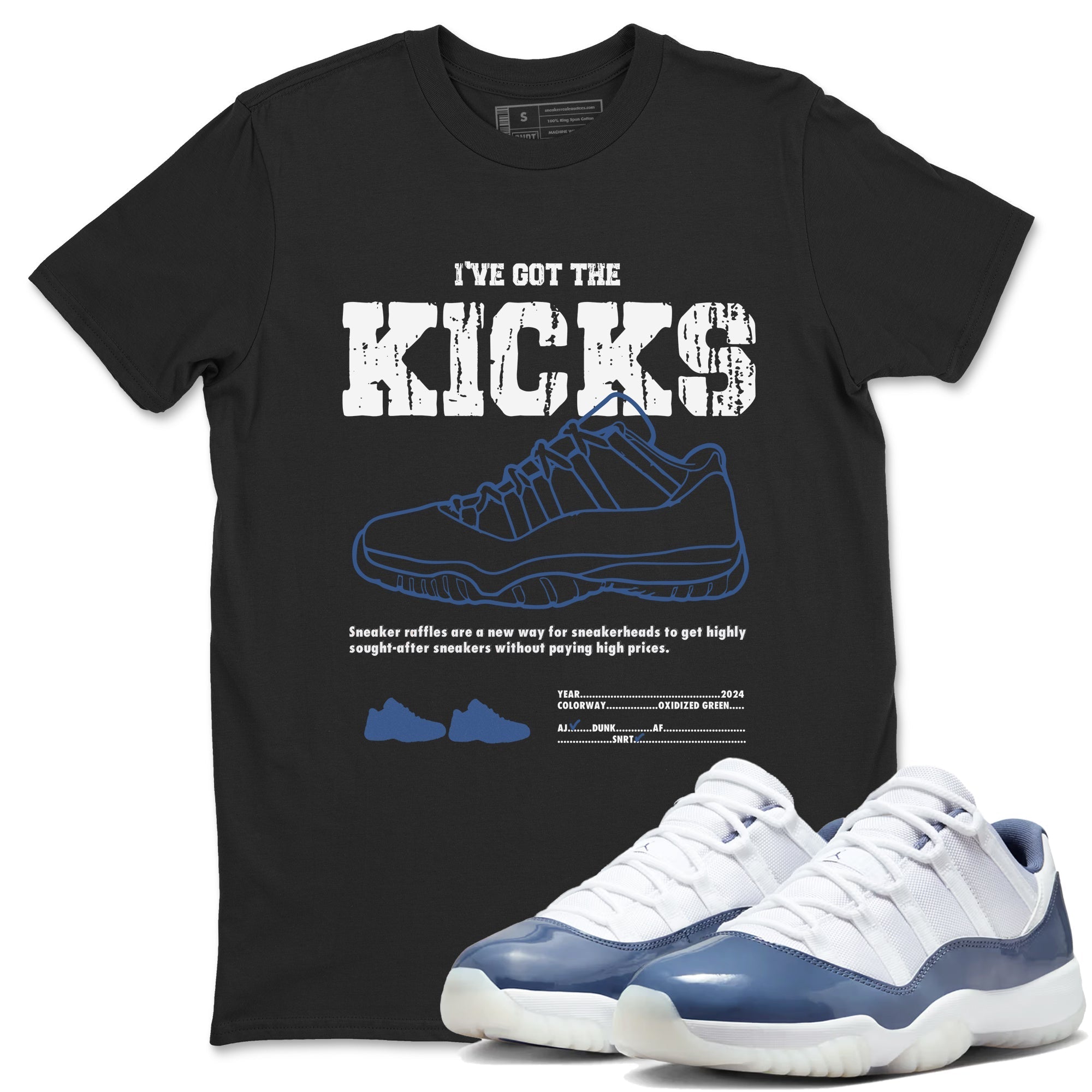 I've Got The Kicks snkmatch Tees - Air Jordan 11 Diffused Blue