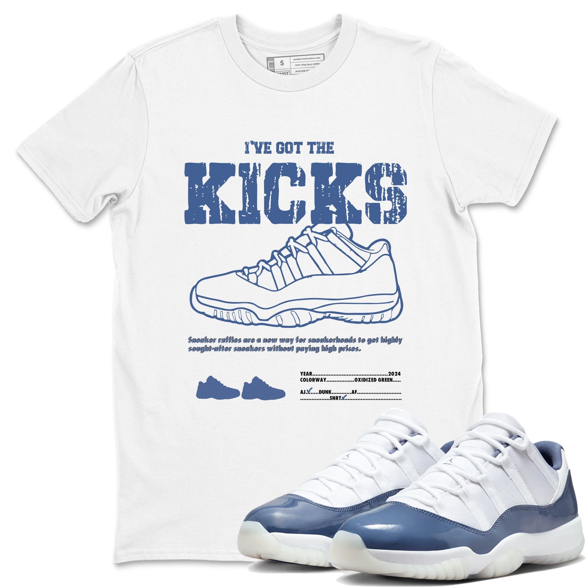 I've Got The Kicks snkmatch Tees - Air Jordan 11 Diffused Blue
