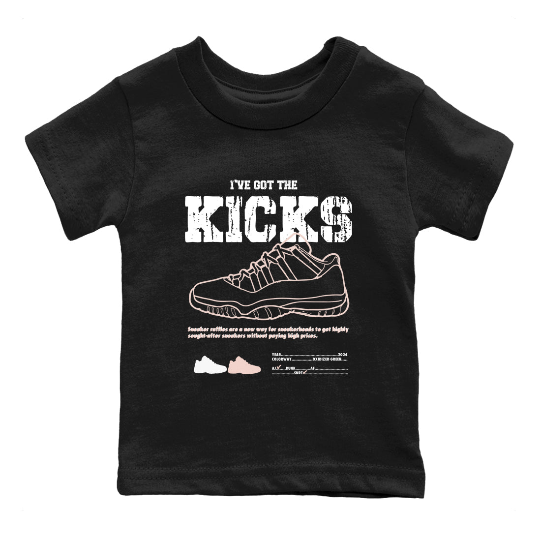 I've Got The Kicks snkmatch Tees Kids - Air Jordan 11 Legend Pink