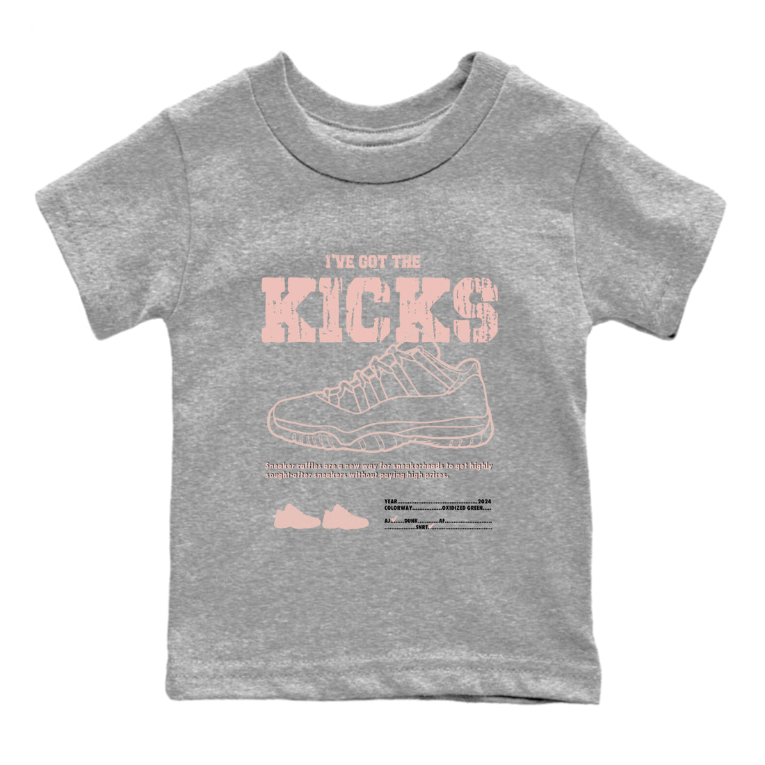 I've Got The Kicks snkmatch Tees Kids - Air Jordan 11 Legend Pink