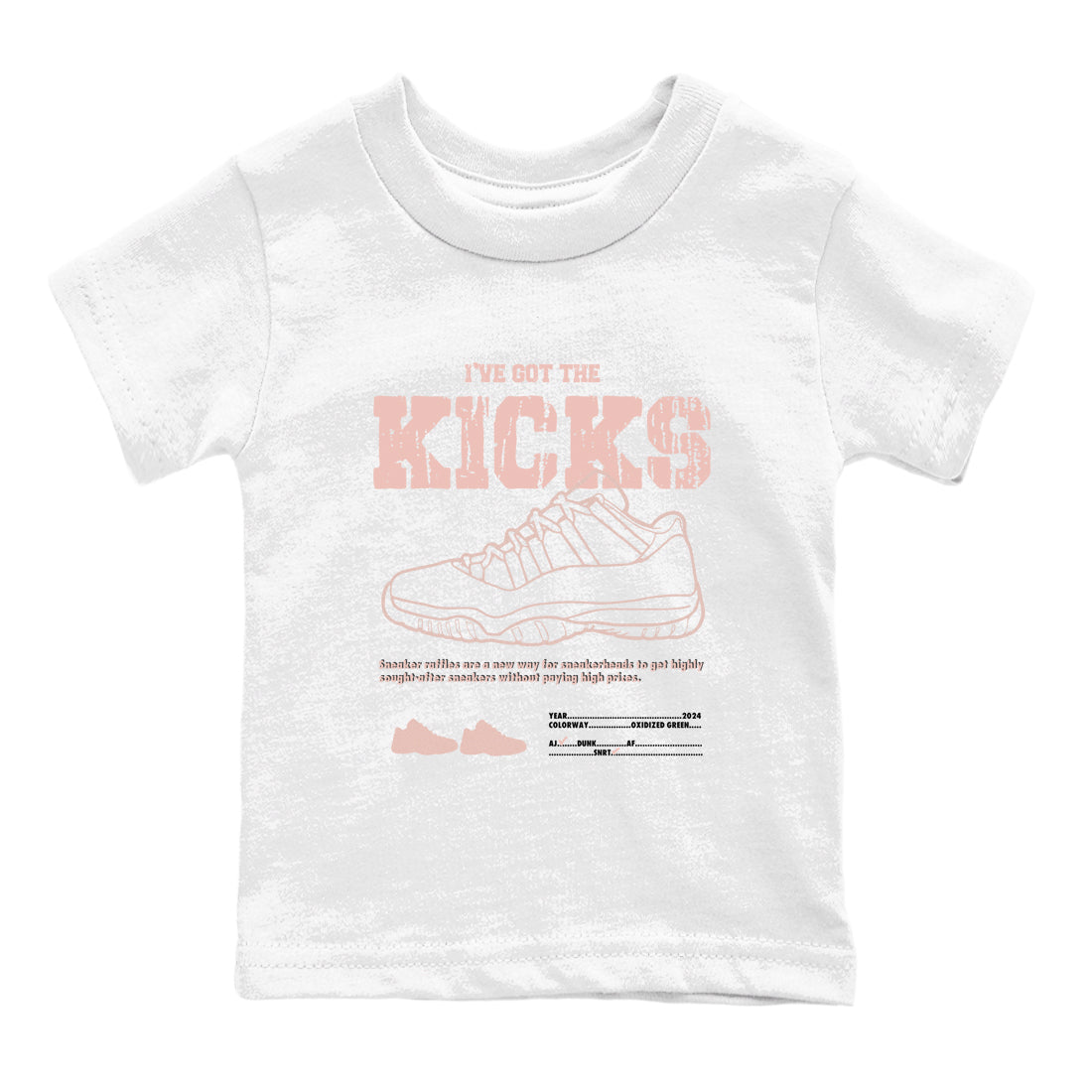 I've Got The Kicks snkmatch Tees Kids - Air Jordan 11 Legend Pink
