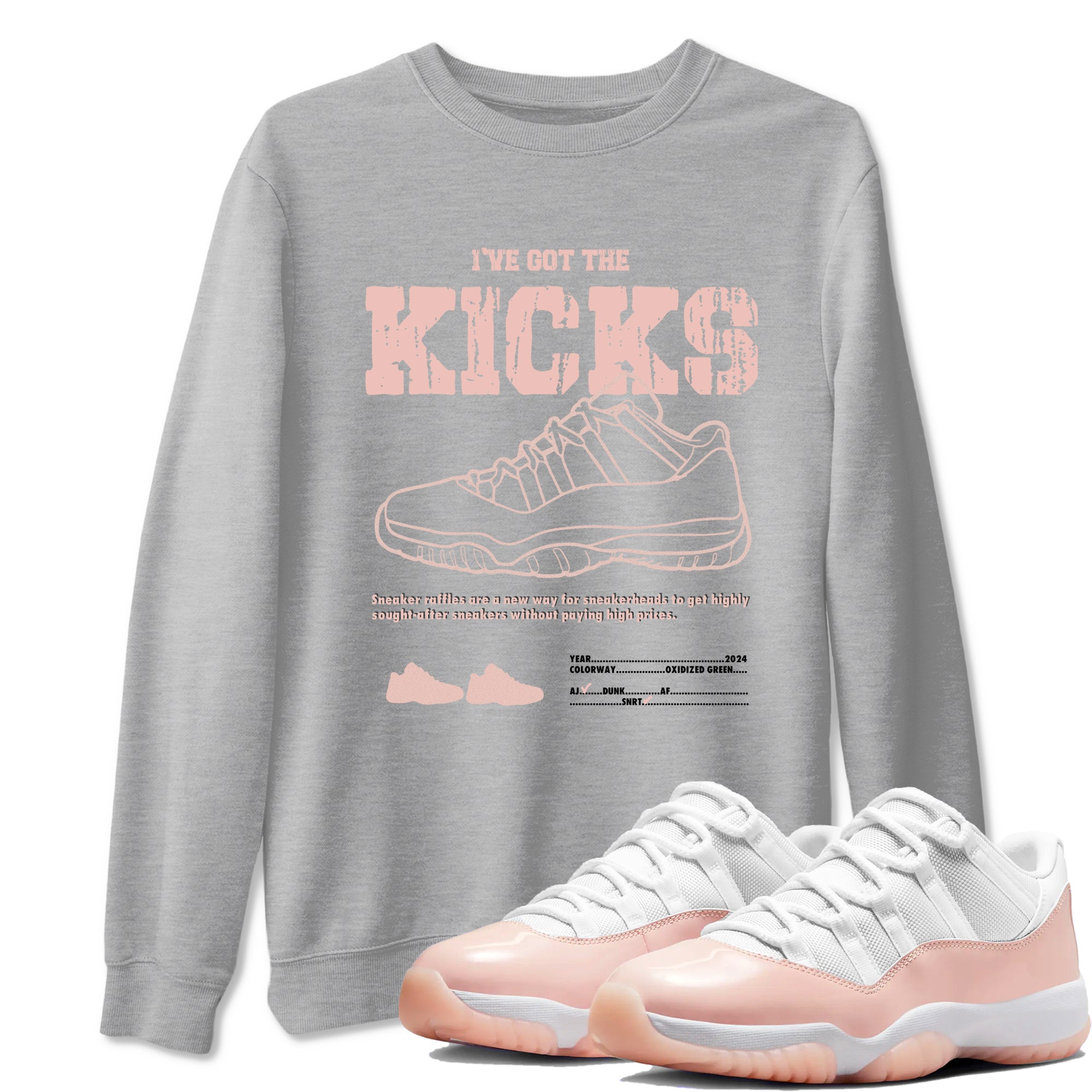I've Got The Kicks snkmatch Tees - Air Jordan 11 Legend Pink