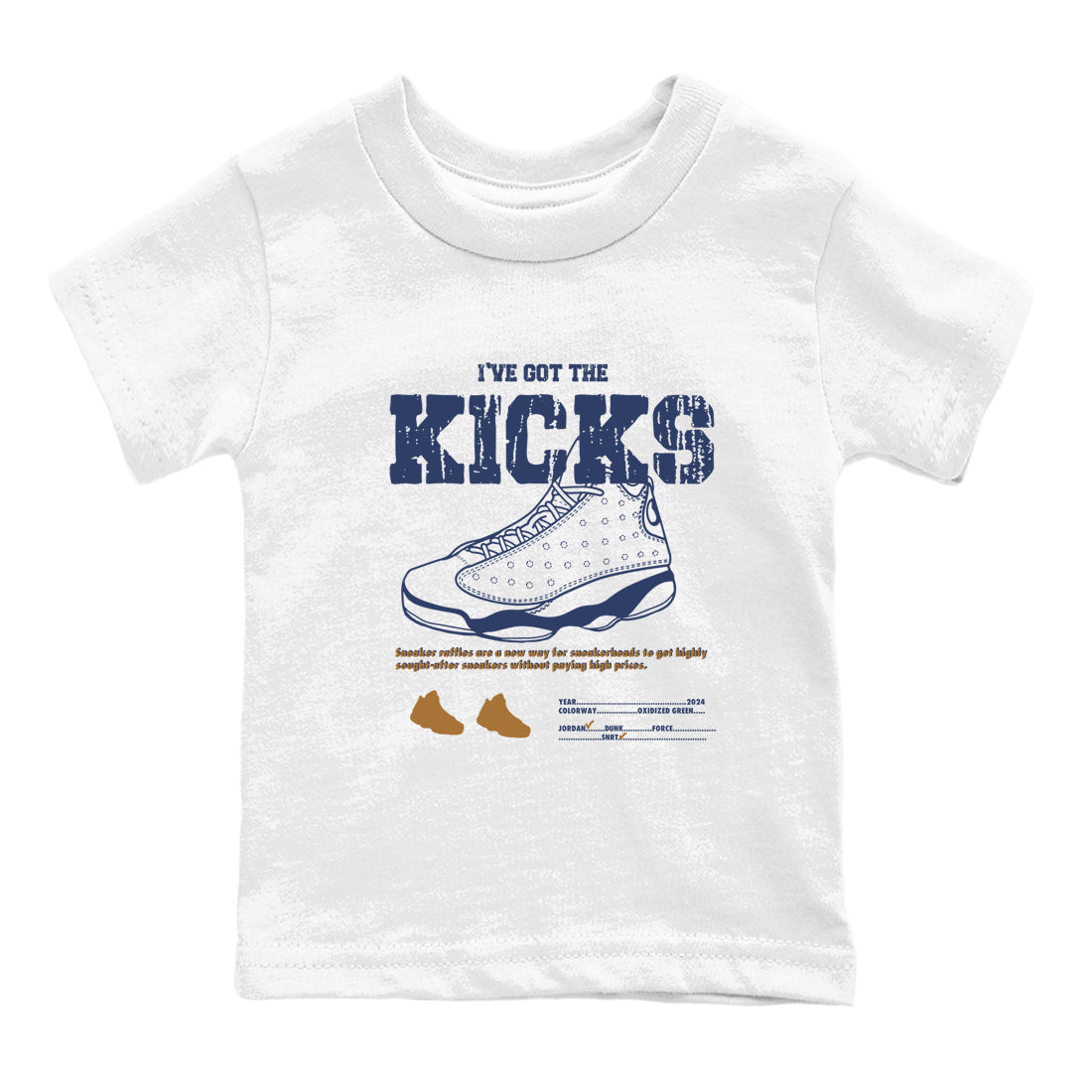 I've Got The Kicks snkmatch Tees Kids - Air Jordan 13 Midnight Navy