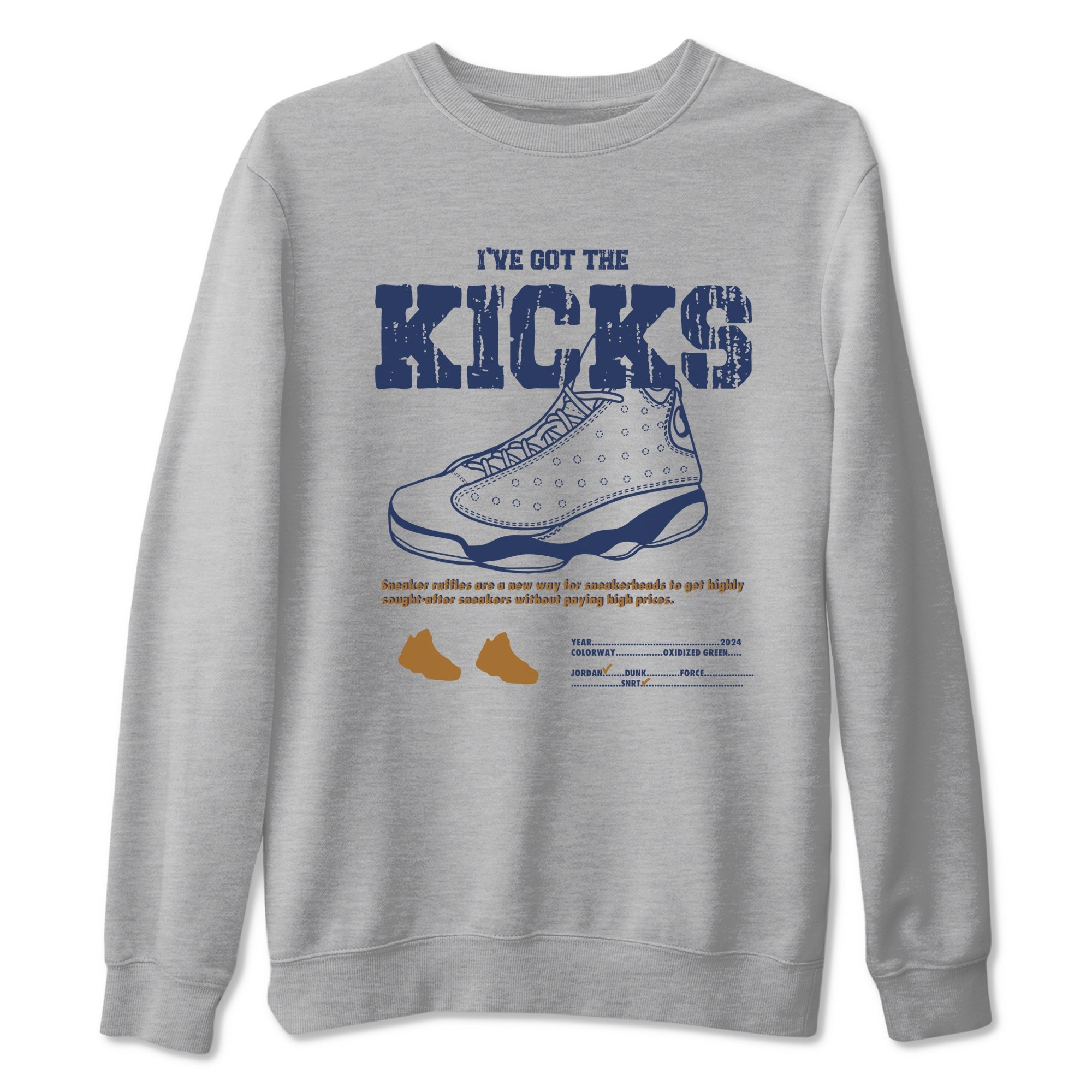 I've Got The Kicks snkmatch Tees - Air Jordan 13 Midnight Navy
