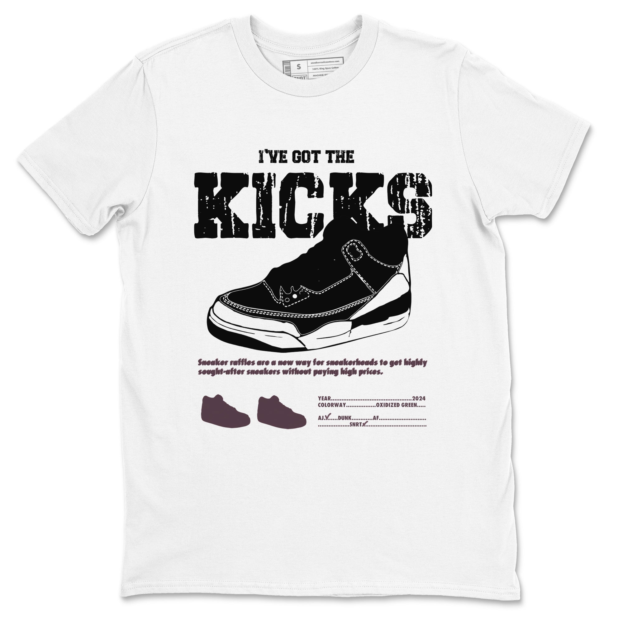 I've Got The Kicks snkmatch Tees - Air Jordan 3 A Ma Maniere x Black