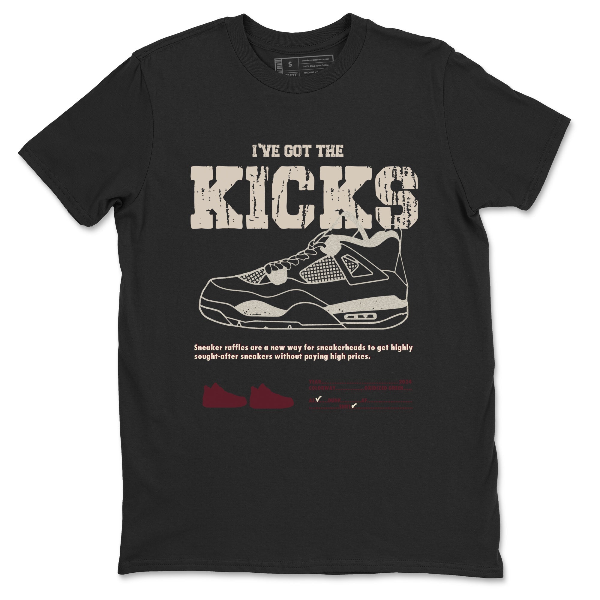 I've Got The Kicks snkmatch Tees - Air Jordan 4 A Ma Maniere x Fossil Stone