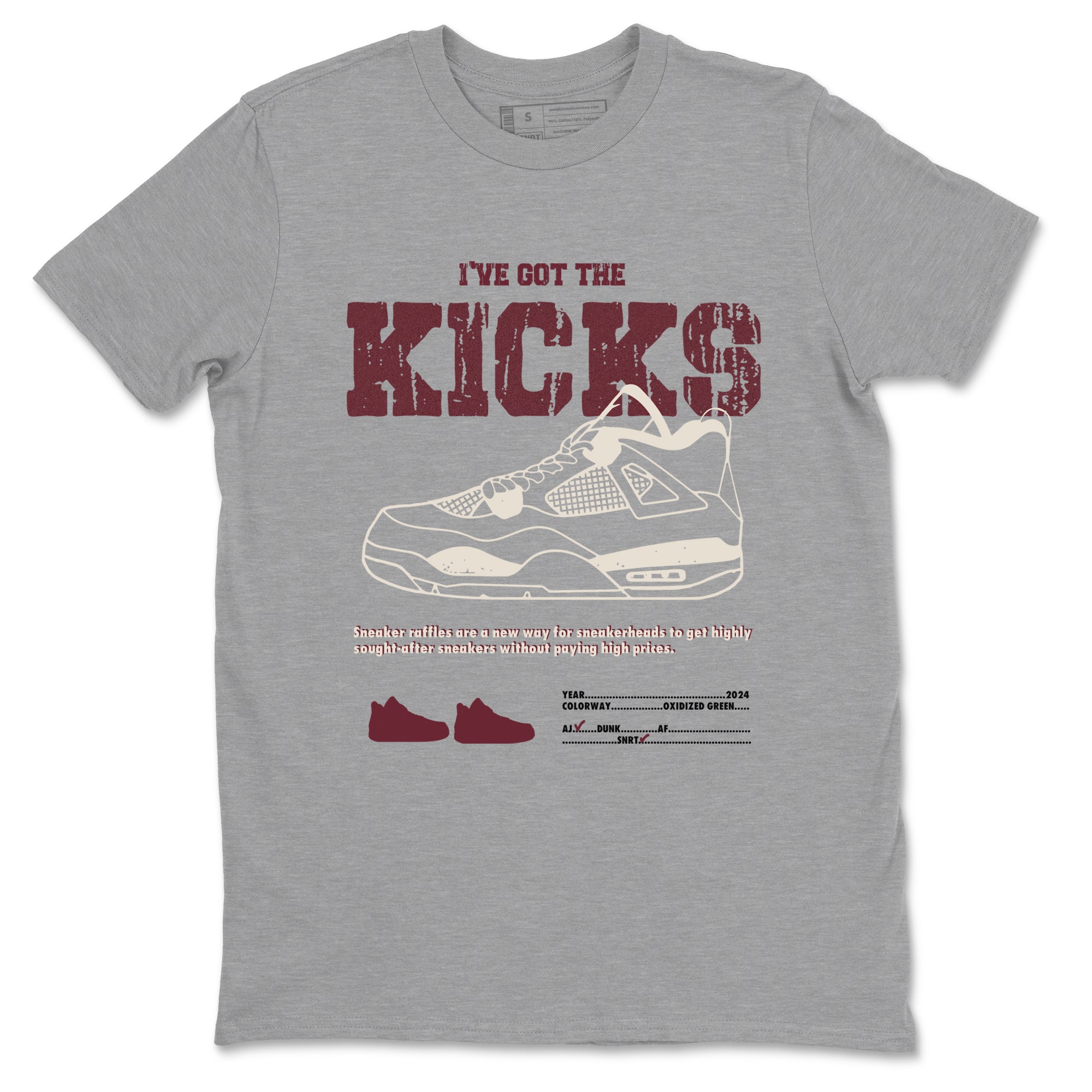 I've Got The Kicks snkmatch Tees - Air Jordan 4 A Ma Maniere x Fossil Stone