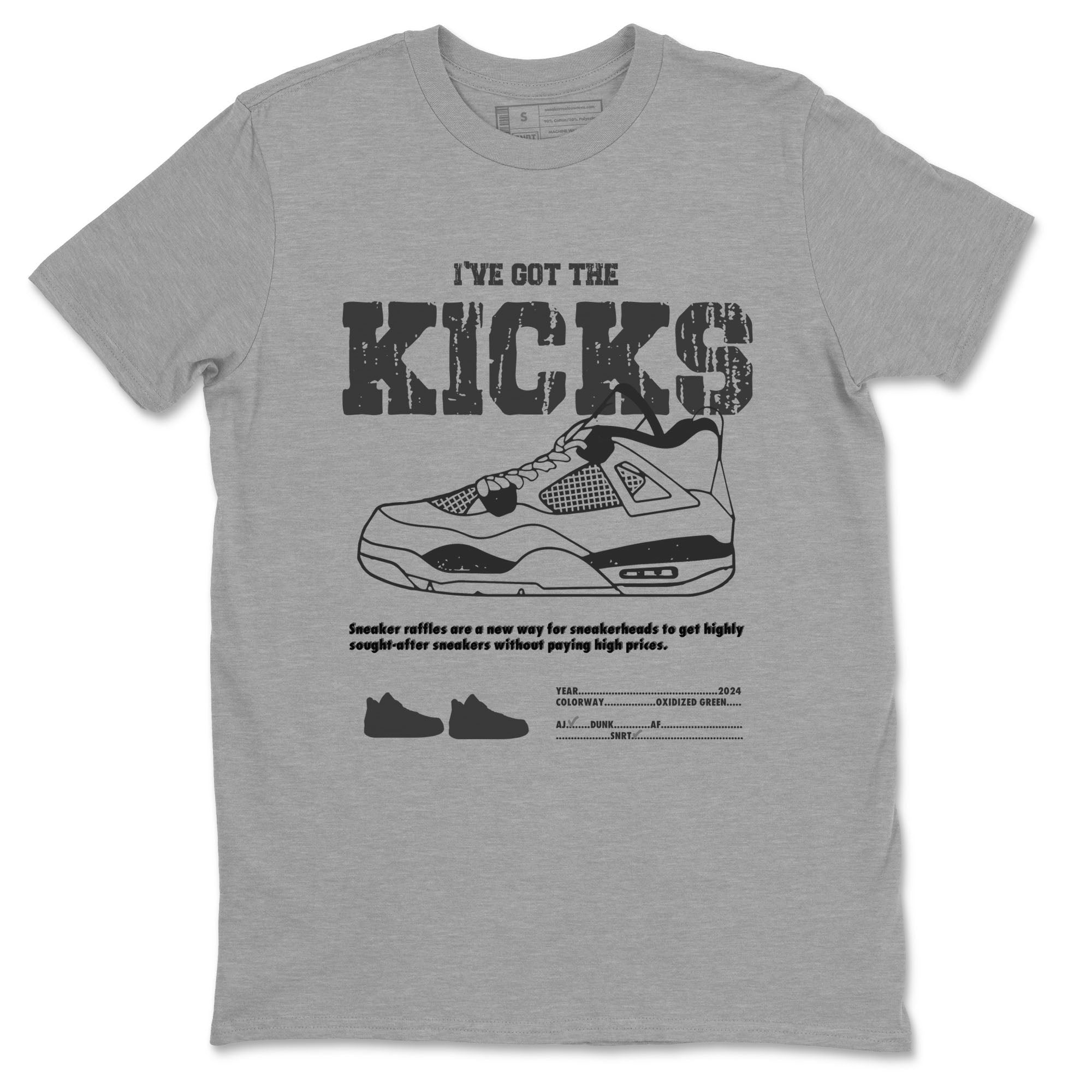 I've Got The Kicks snkmatch Tees - Air Jordan 4 Wet Cement