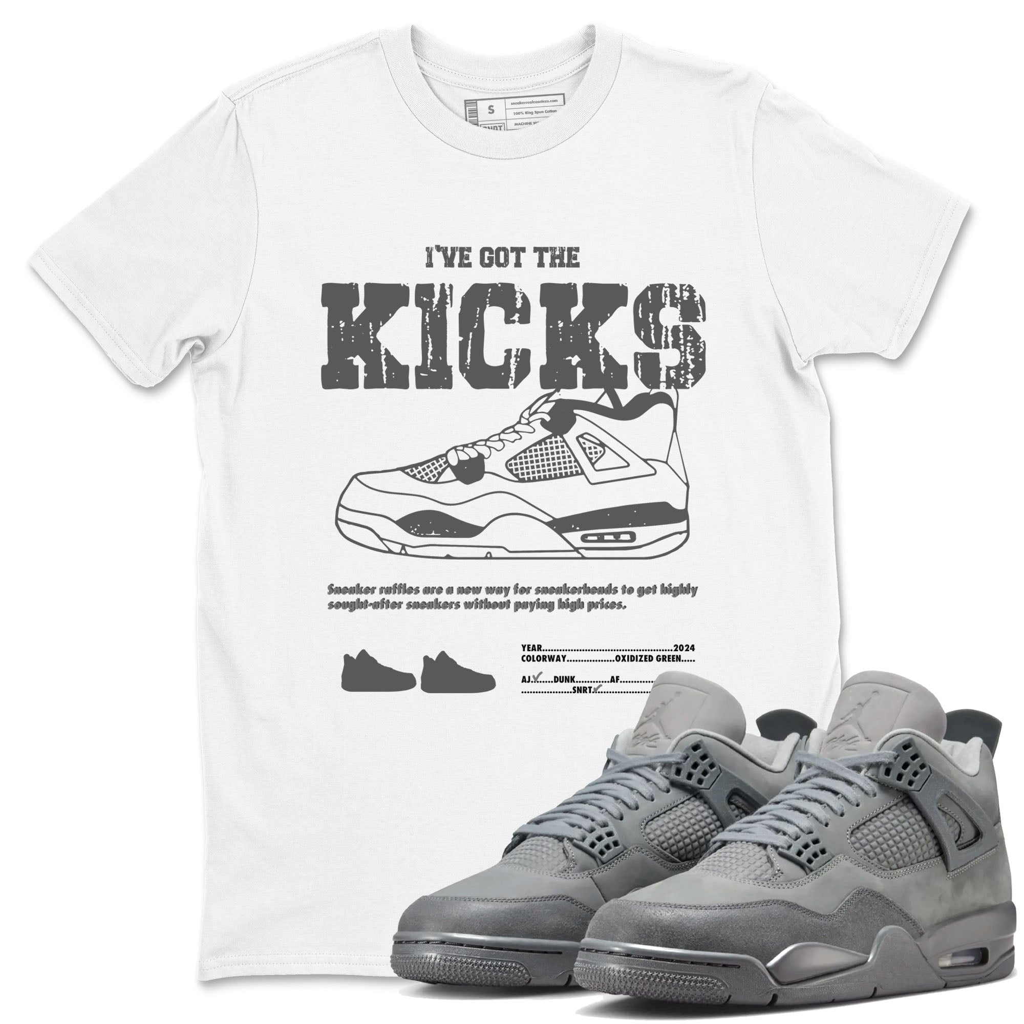 I've Got The Kicks snkmatch Tees - Air Jordan 4 Wet Cement