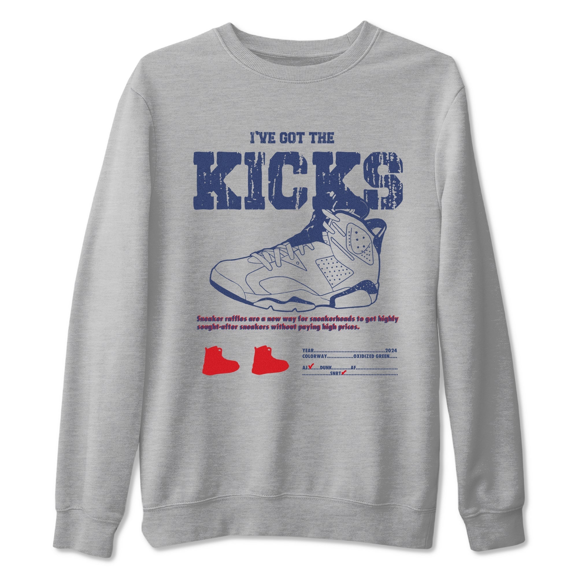 I've Got The Kicks snkmatch Tees - Air Jordan 6 White And Midnight Navy