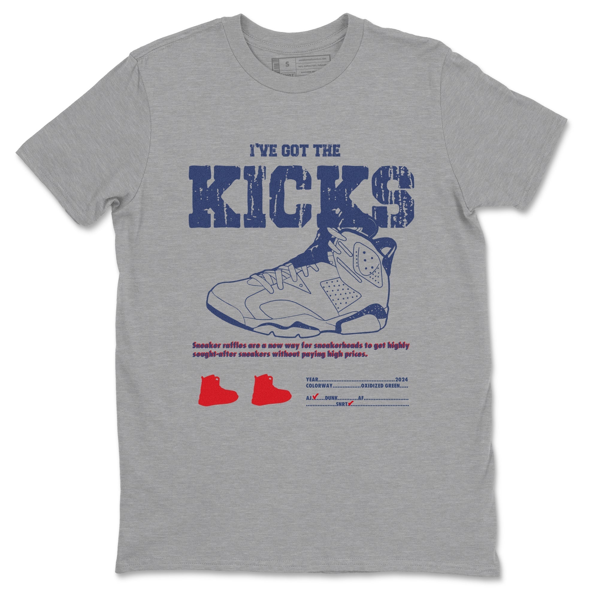 I've Got The Kicks snkmatch Tees - Air Jordan 6 White And Midnight Navy