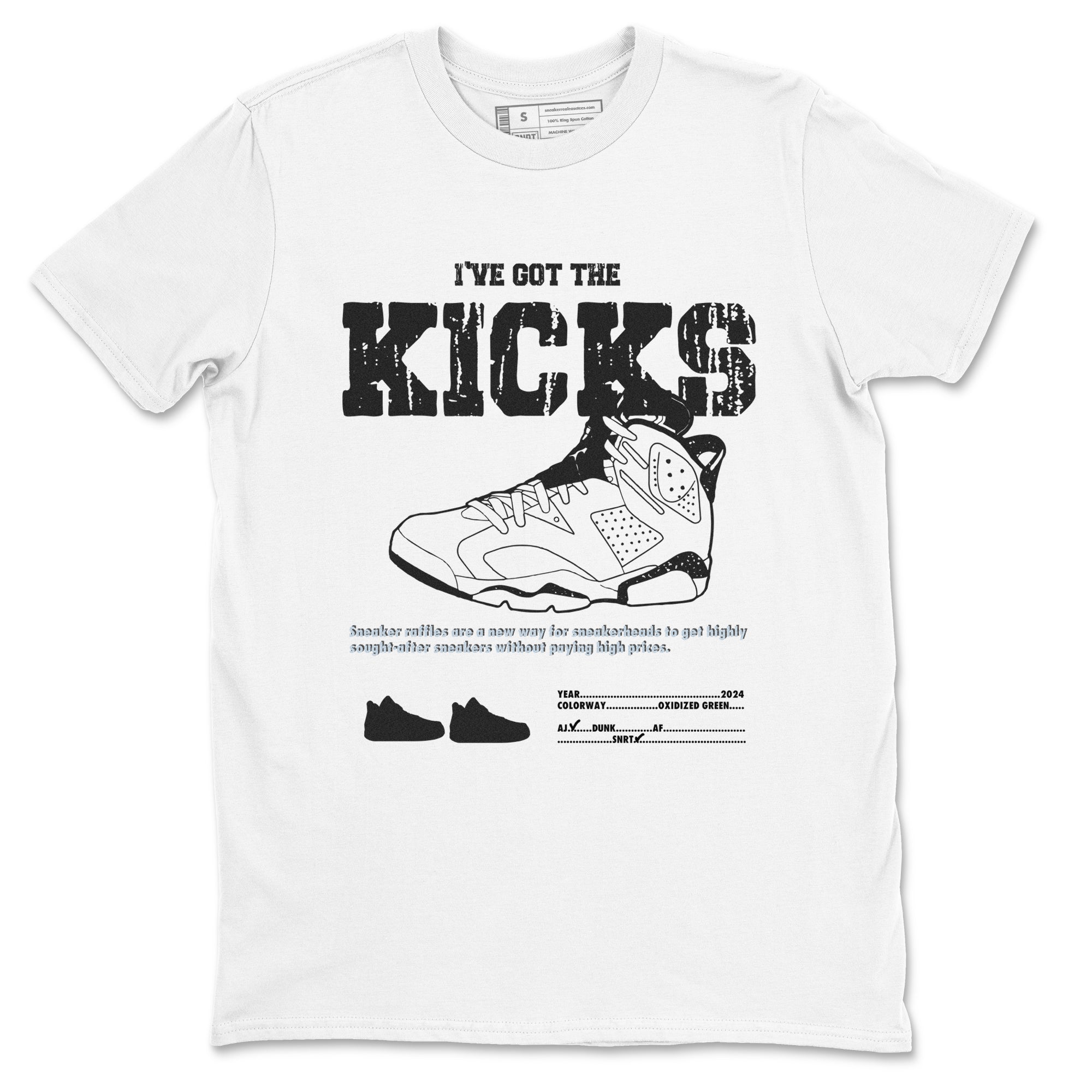 I've Got The Kicks snkmatch Tees - Air Jordan 6 White Black