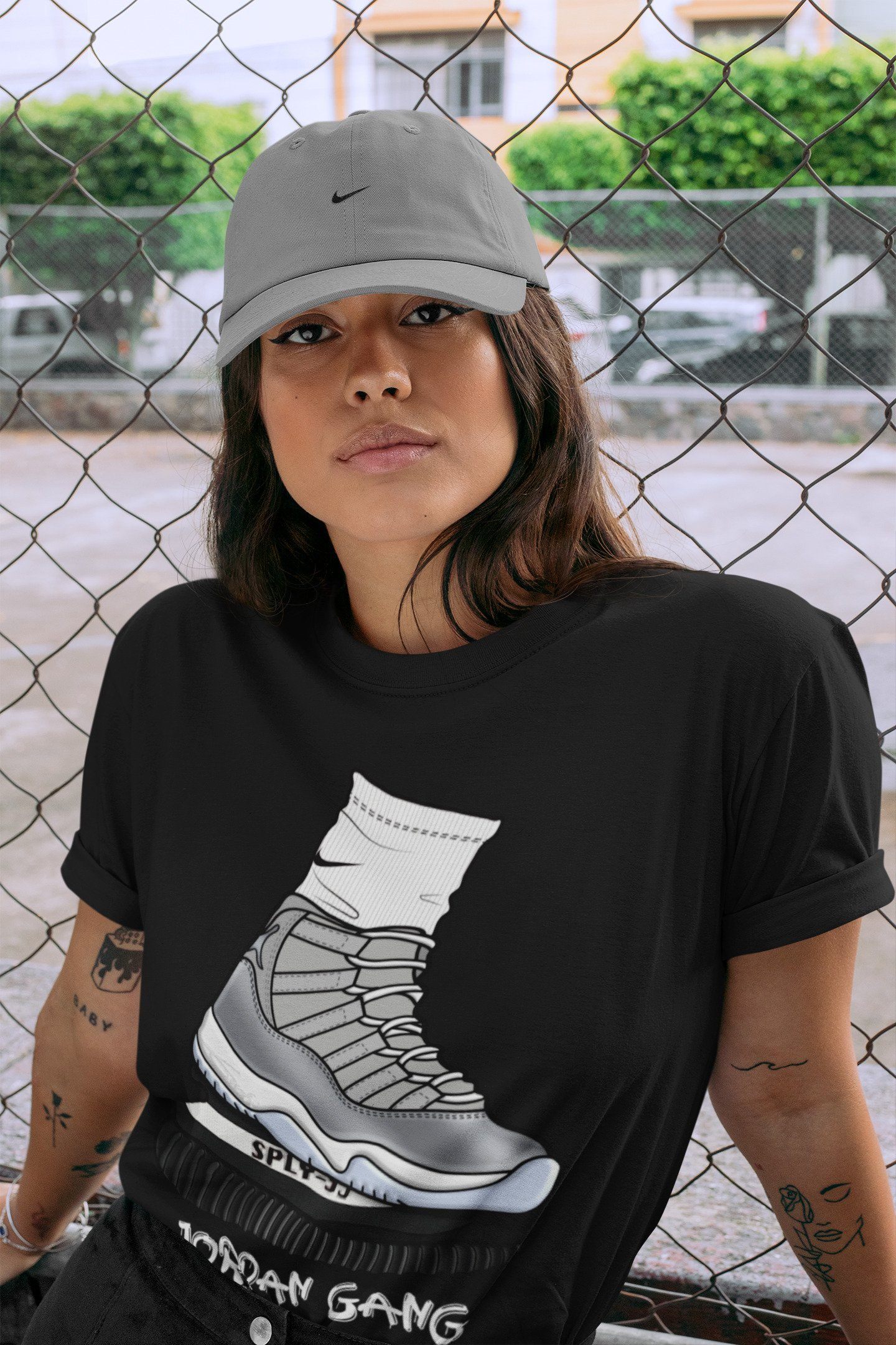 Air Jordan Gang Unisex Tops - Air Jordan 11 Cool Grey