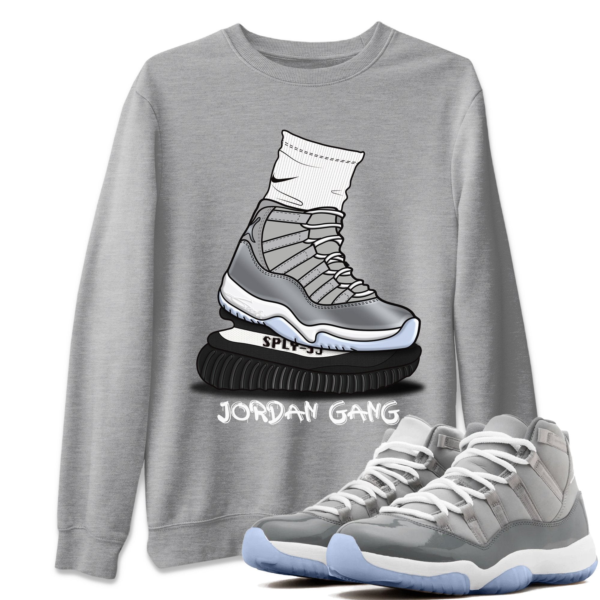 Air Jordan Gang Unisex Tops - Air Jordan 11 Cool Grey