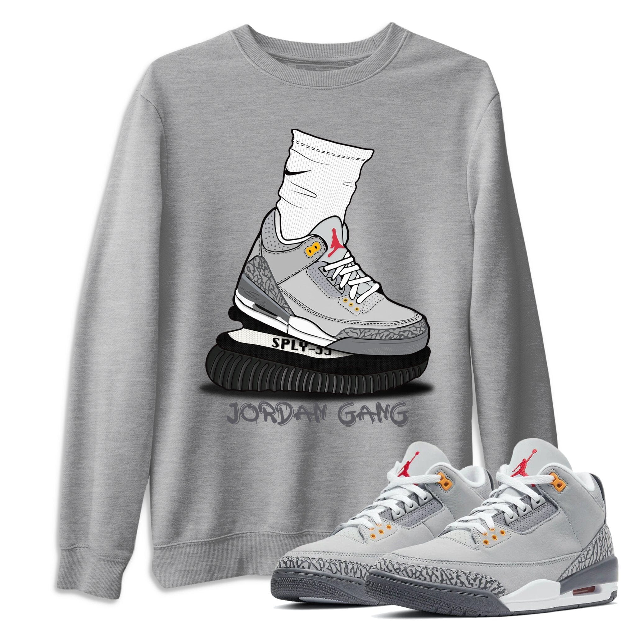 Air Jordan Gang Unisex Tops - Air Jordan 3 Cool Grey
