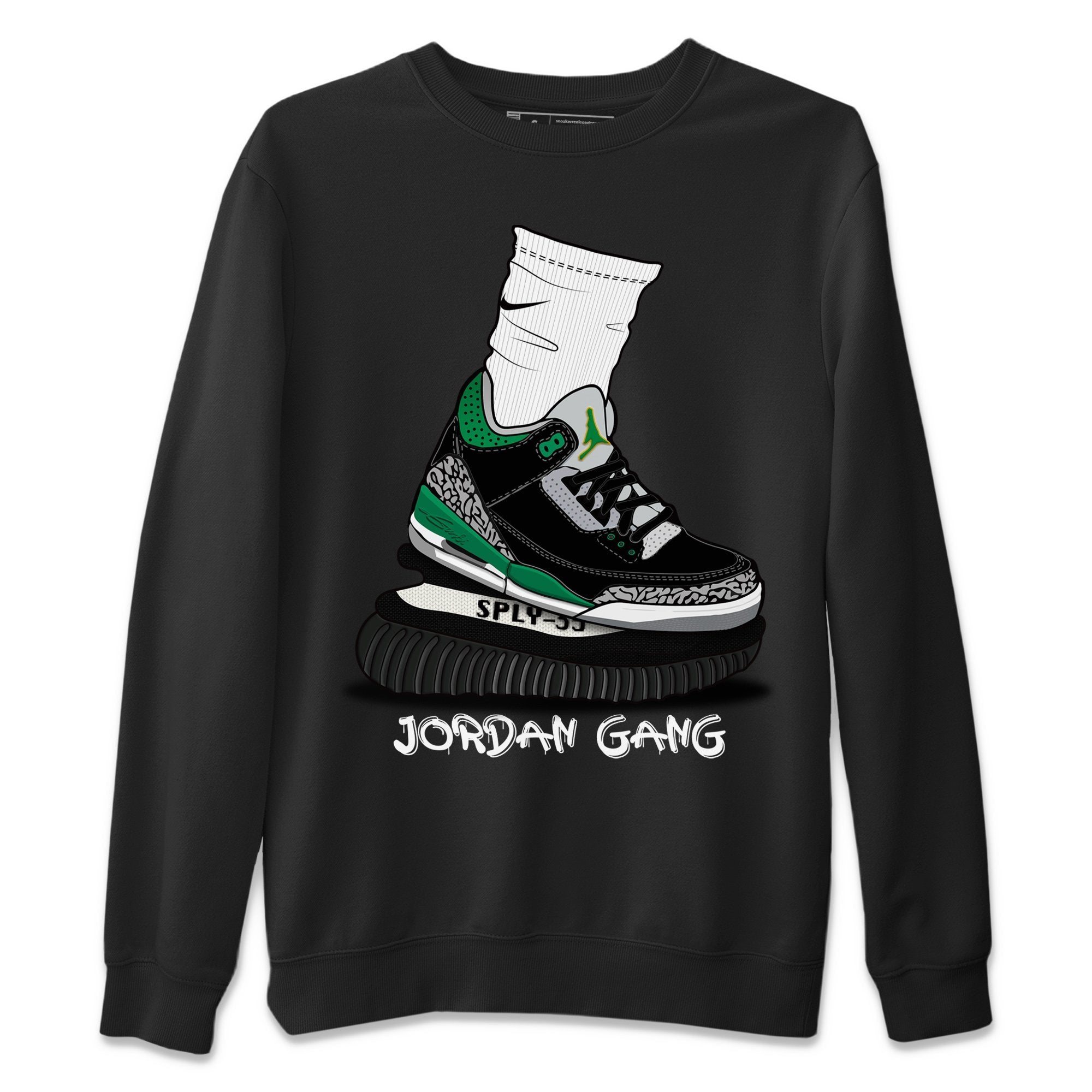 Air Jordan Gang Unisex Tops - Air Jordan 3 Pine Green