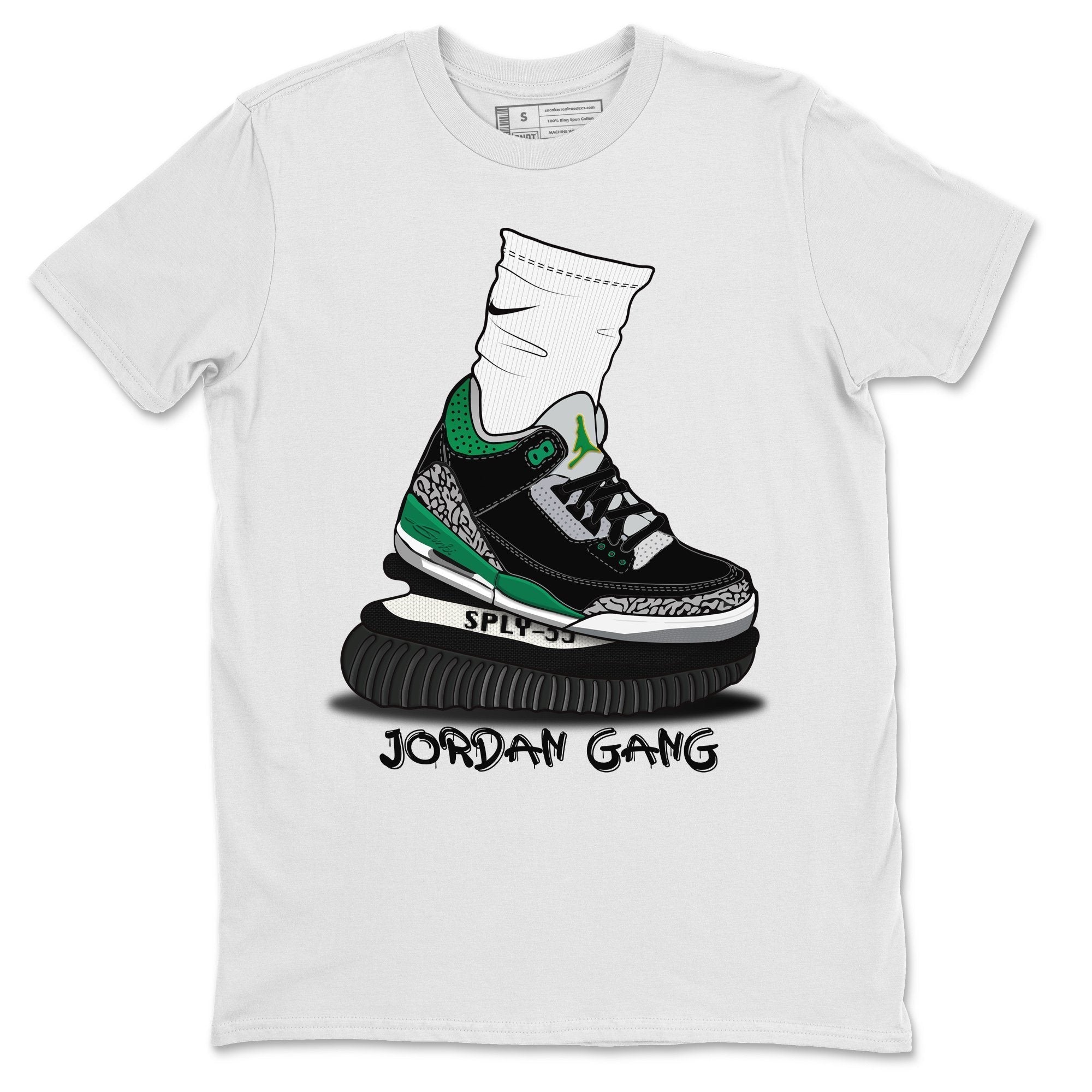 Air Jordan Gang Unisex Tops - Air Jordan 3 Pine Green