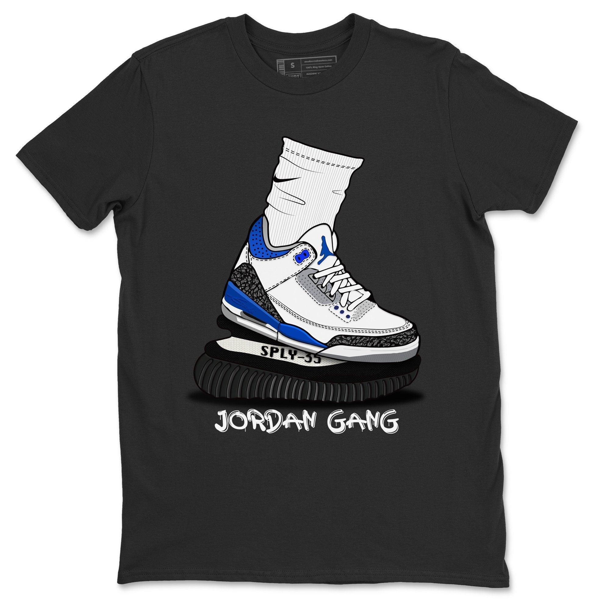 Air Jordan Gang Unisex Tops - Air Jordan 3 Racer Blue