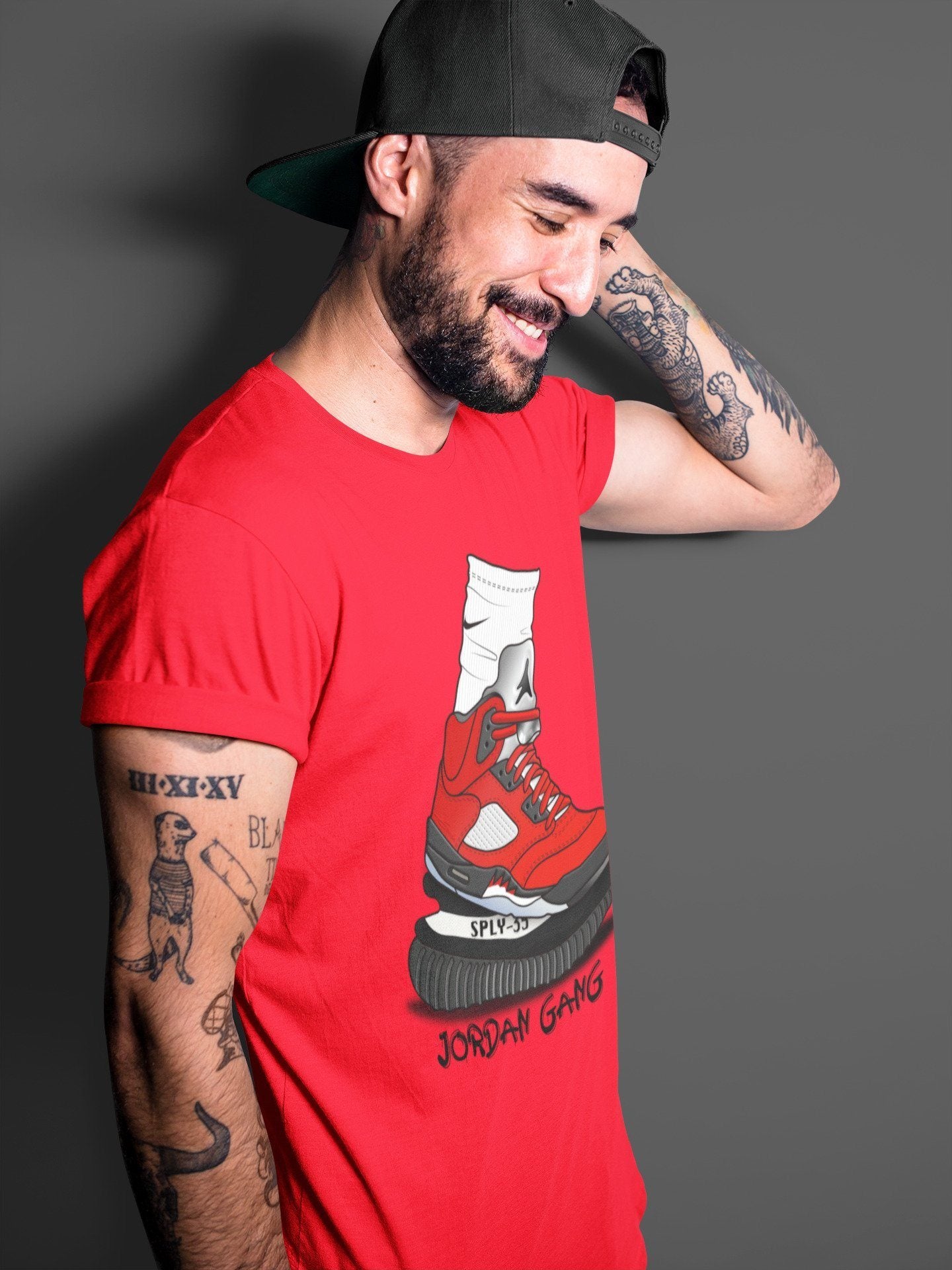 Air Jordan Gang Unisex Tops - Air Jordan 5 Raging Bull