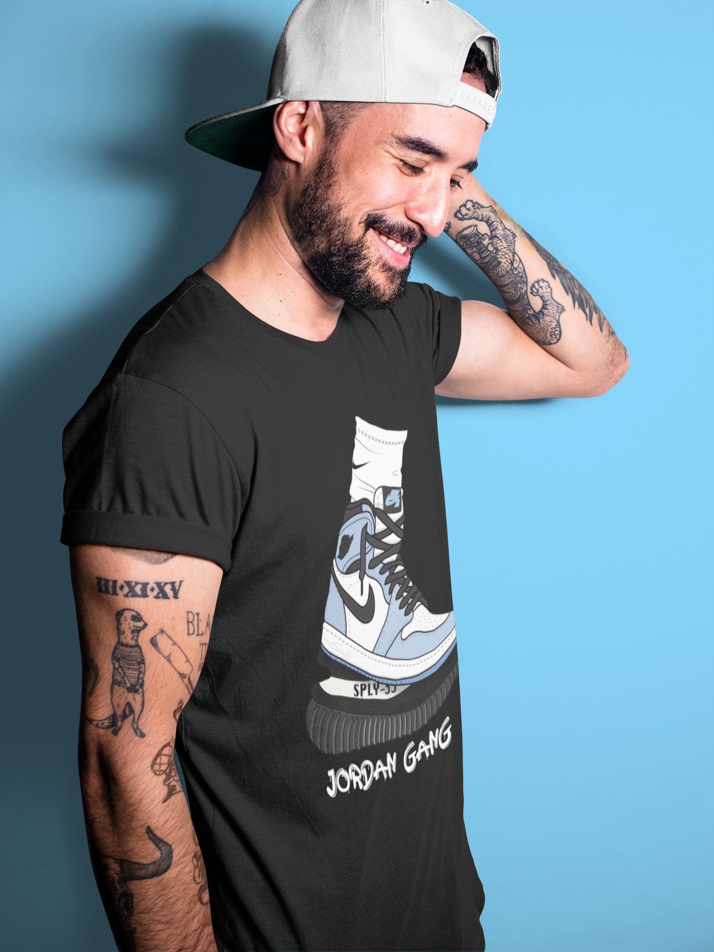 Air Jordan Gang Unisex Tops - Air Jordan 1 University Blue