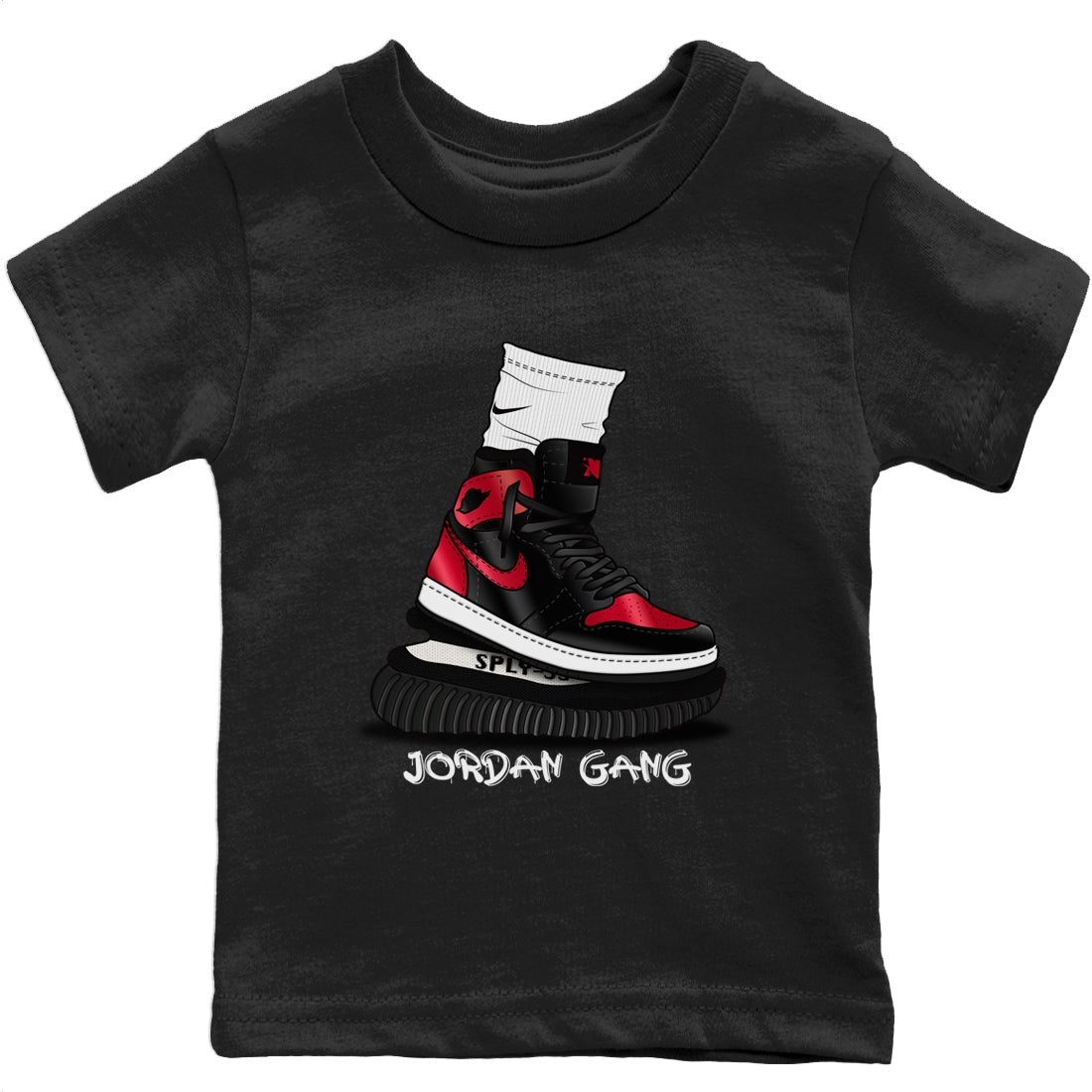 Air Jordan Gang Kids Tops - Air Jordan 1 Bred Patent