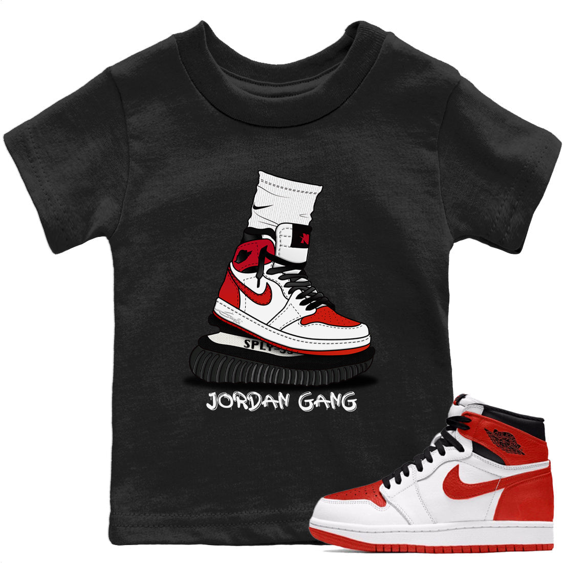Air Jordan Gang Kids Tops - Air Jordan 1 Heritage