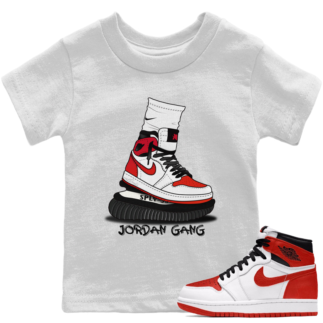 Air Jordan Gang Kids Tops - Air Jordan 1 Heritage