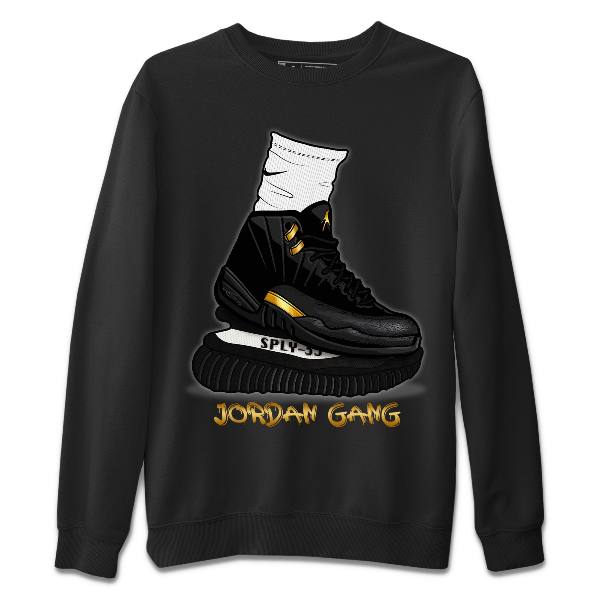 Air Jordan Gang Unisex Tops - Air Jordan 12 Black Taxi