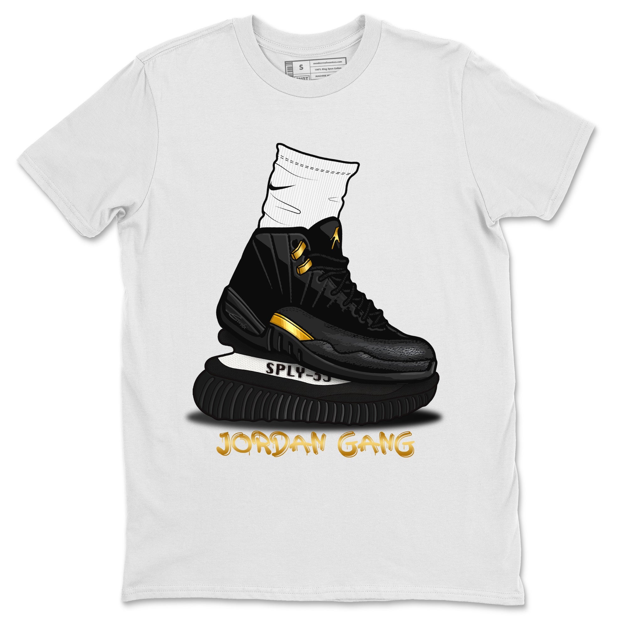 Air Jordan Gang Unisex Tops - Air Jordan 12 Black Taxi