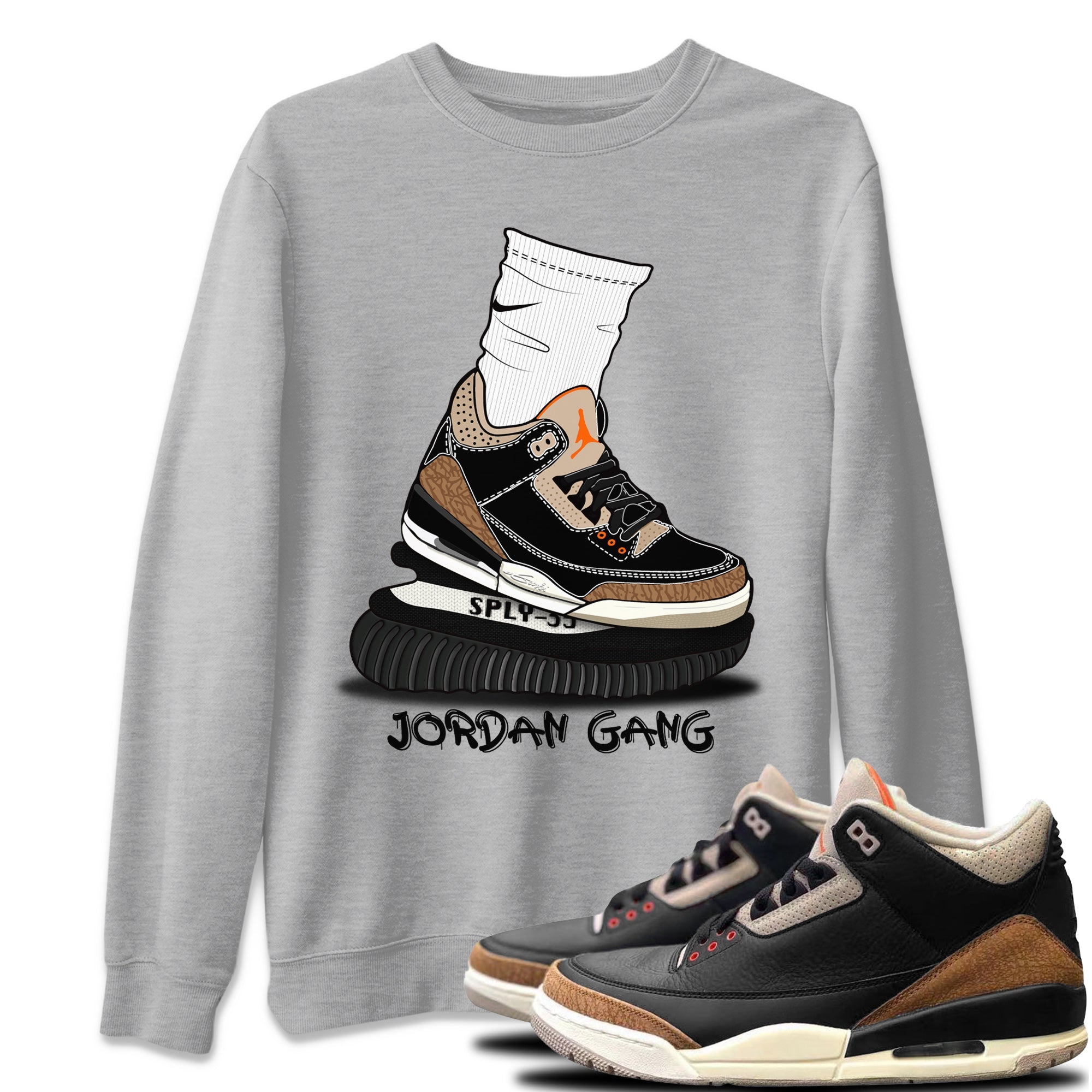 Air Jordan Gang Unisex Tops - Air Jordan 3 Desert Elephant