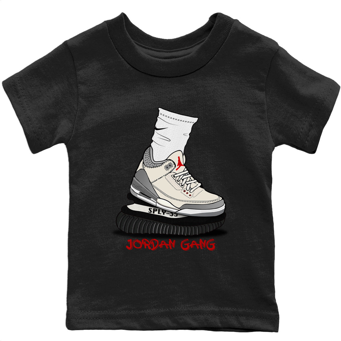 Air Jordan Gang Kids Tops - Air Jordan 3 Muslin