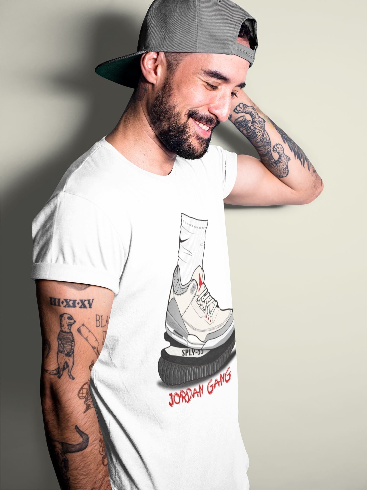 Air Jordan Gang Unisex Tops - Air Jordan 3 Muslin
