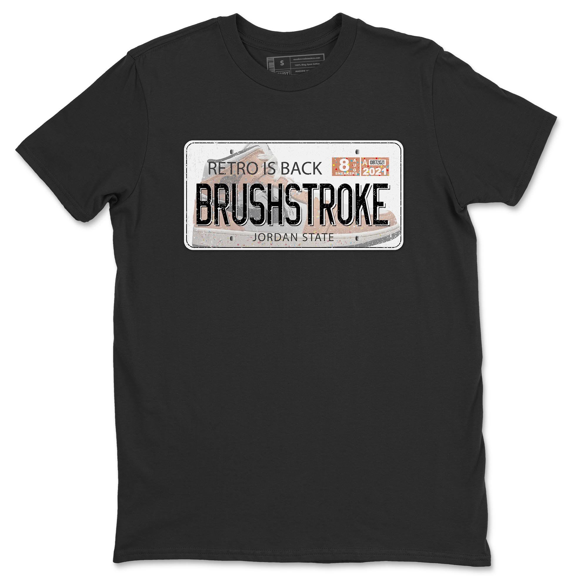 Air Jordan Plate Unisex Tops - Air Jordan 1 Brushstroke
