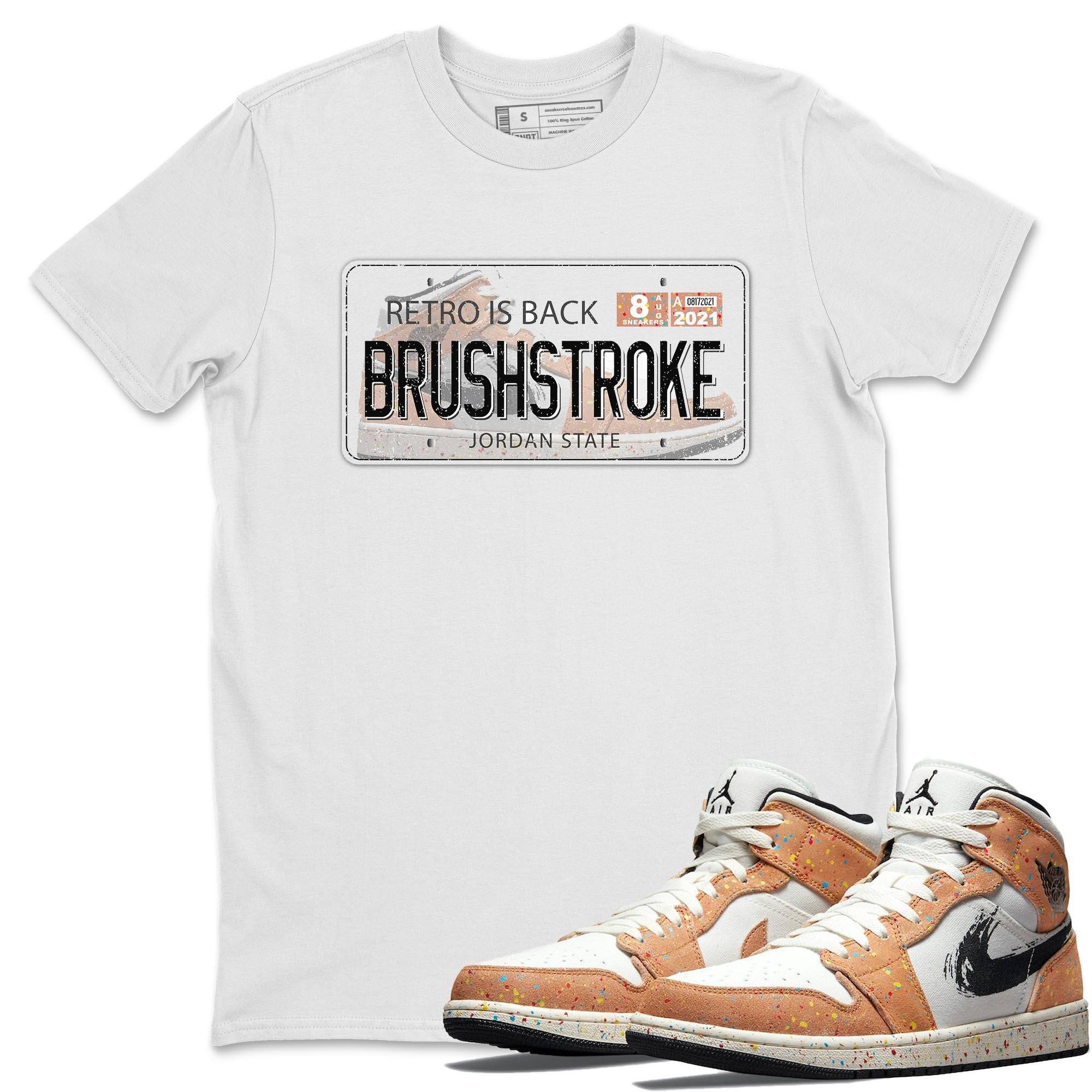 Air Jordan Plate Unisex Tops - Air Jordan 1 Brushstroke