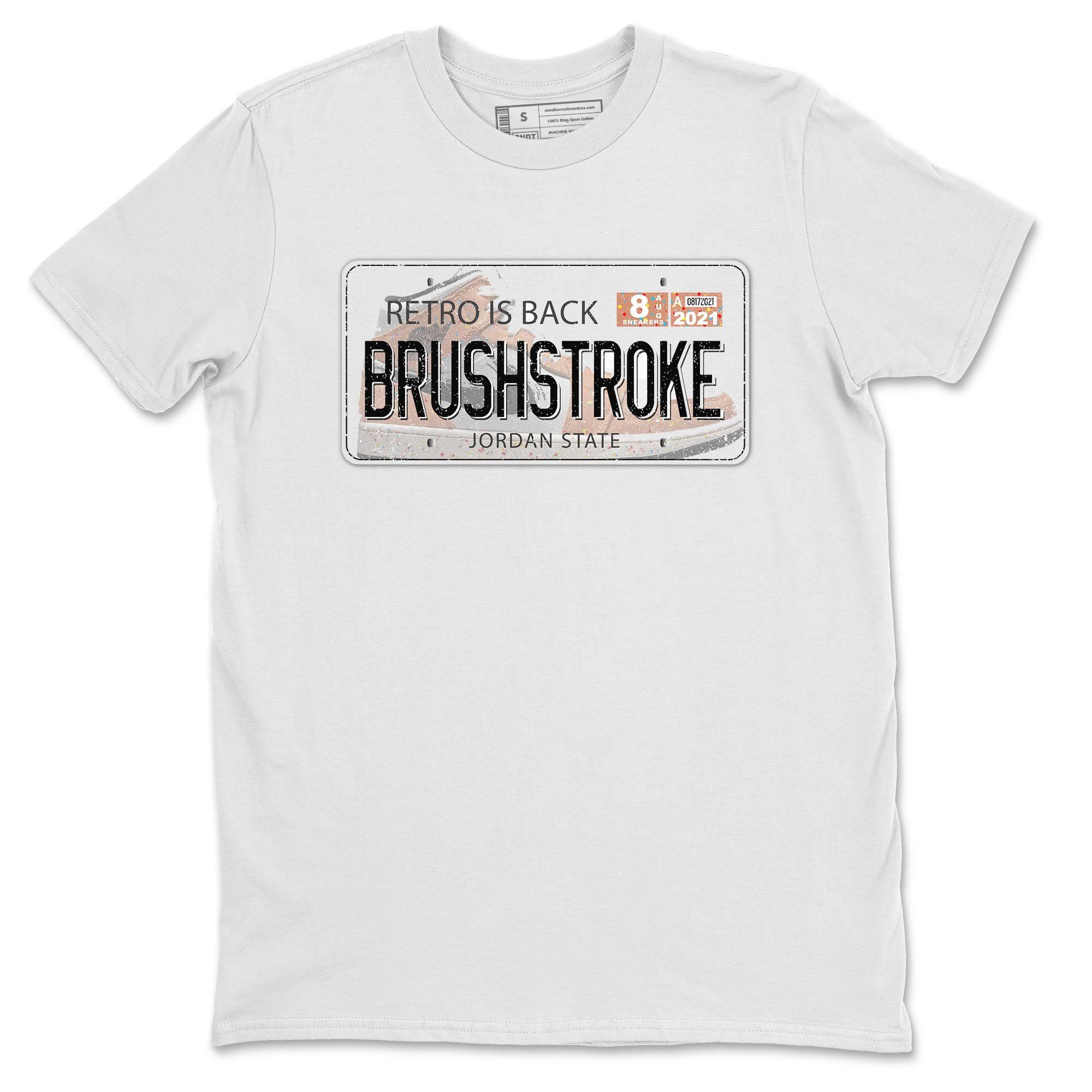 Air Jordan Plate Unisex Tops - Air Jordan 1 Brushstroke