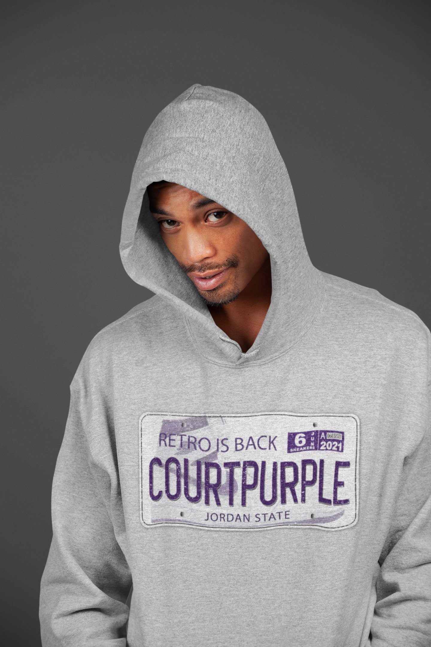 Jordan Plate Unisex Tops - Air Jordan 1 WMNS Court Purple