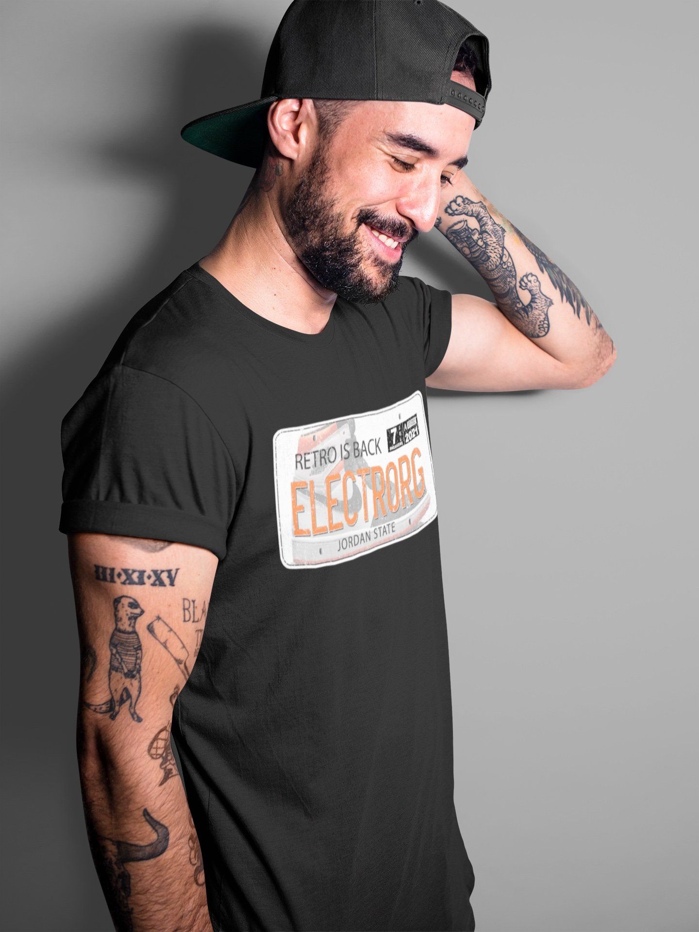 Air Jordan Plate Unisex Tops - Air Jordan 1 Electro Orange