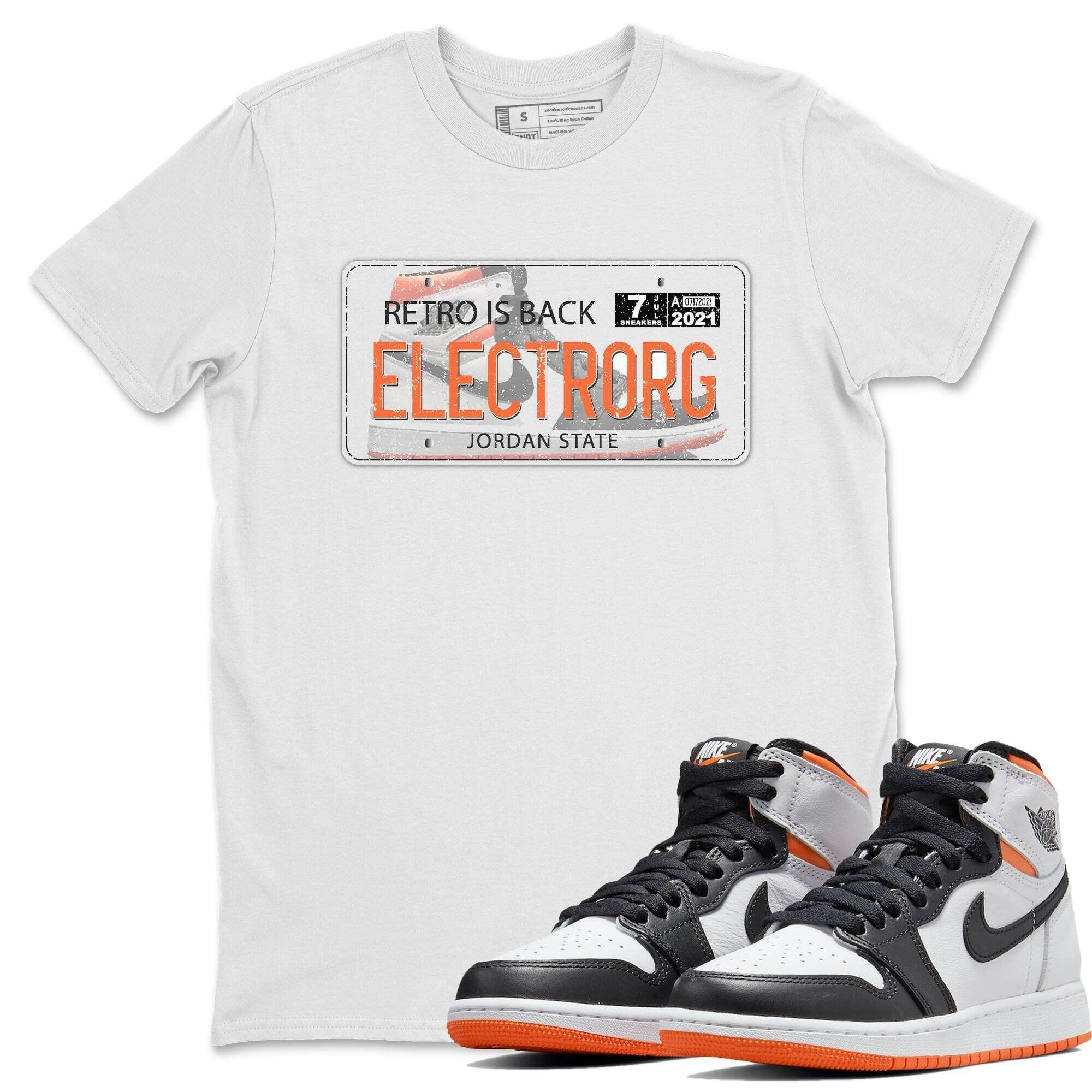 Air Jordan Plate Unisex Tops - Air Jordan 1 Electro Orange