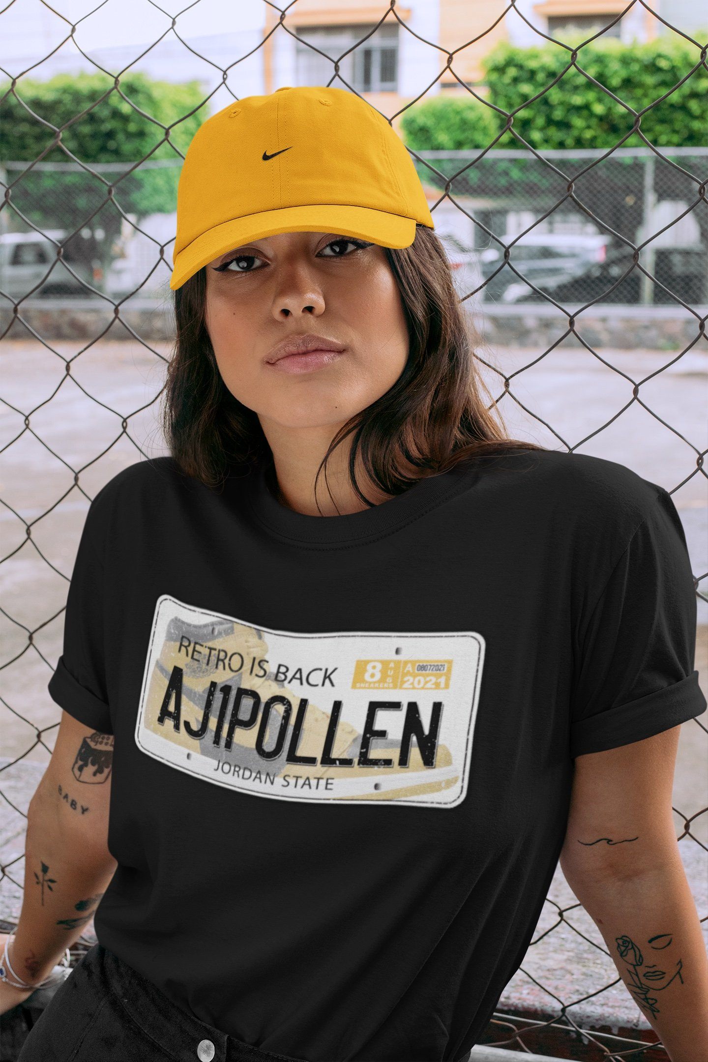 Jordan Plate Unisex Tops - Air Jordan 1 Pollen