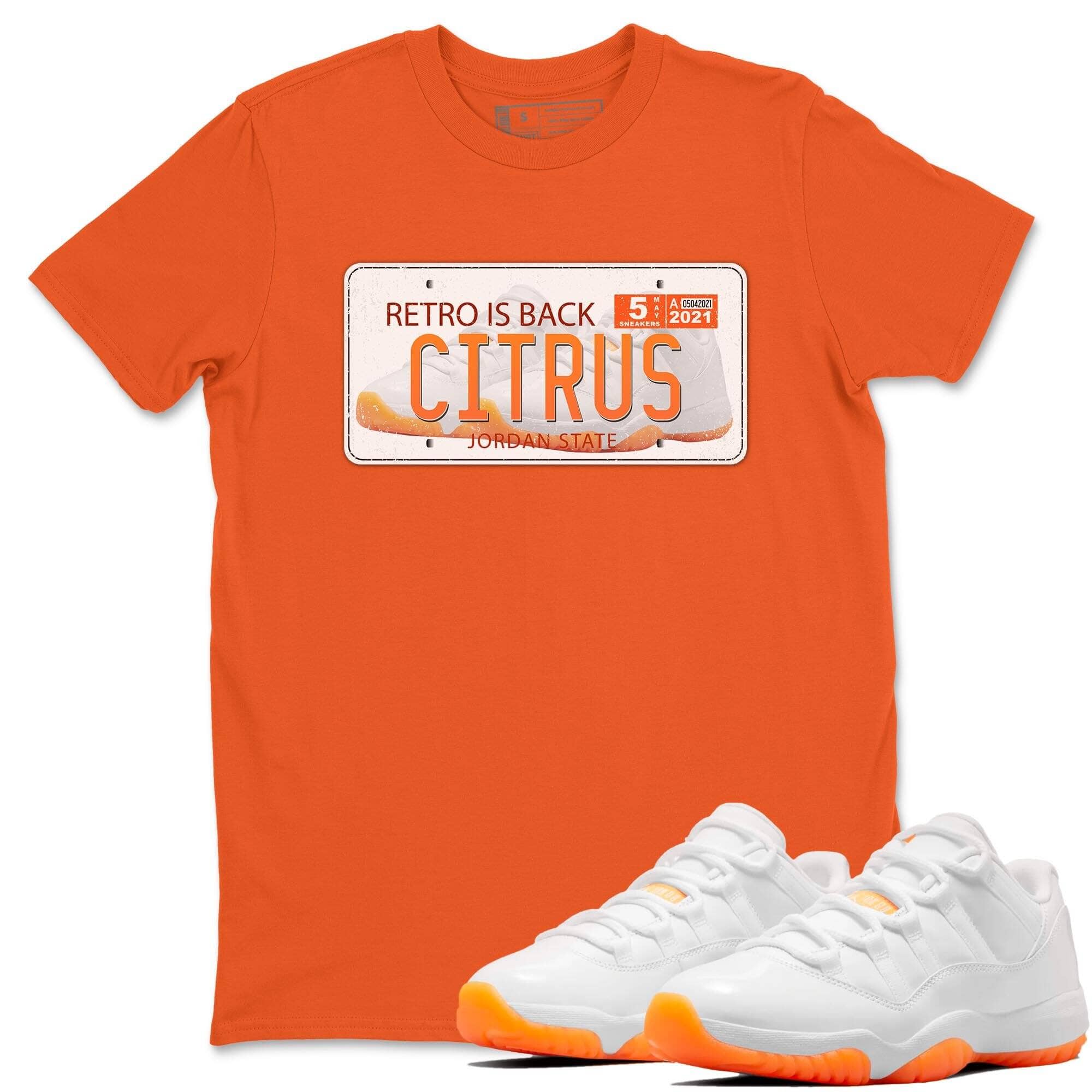Jordan Plate Unisex Tops - Air Jordan 11 Citrus