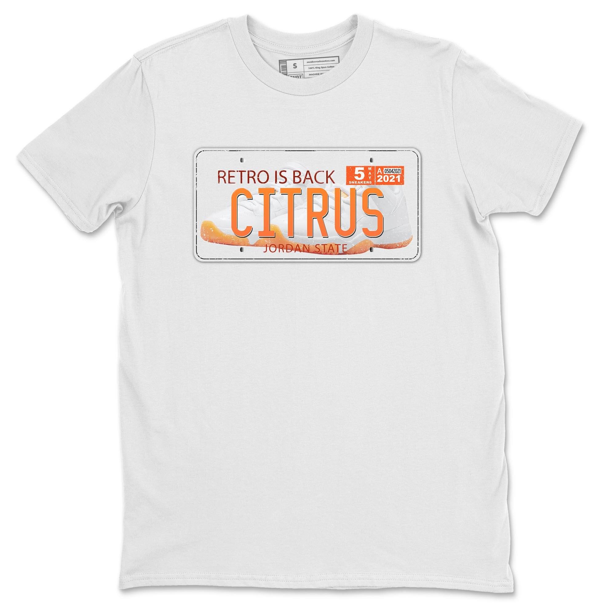 Jordan Plate Unisex Tops - Air Jordan 11 Citrus