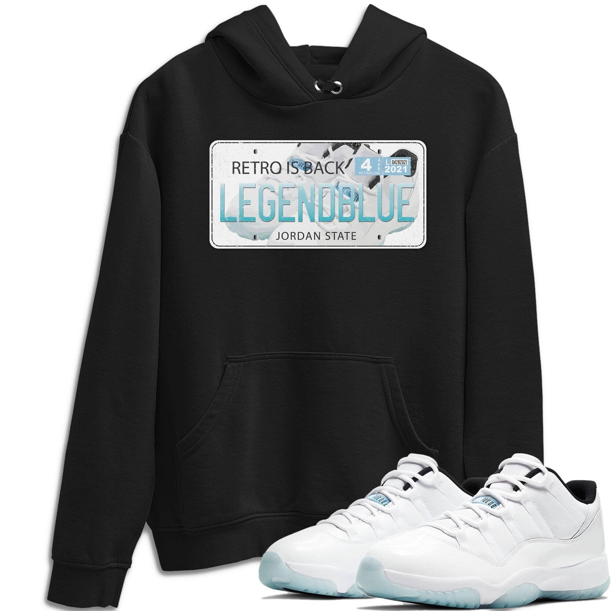 Jordan Plate Unisex Tops - Air Jordan 11 Legend Blue