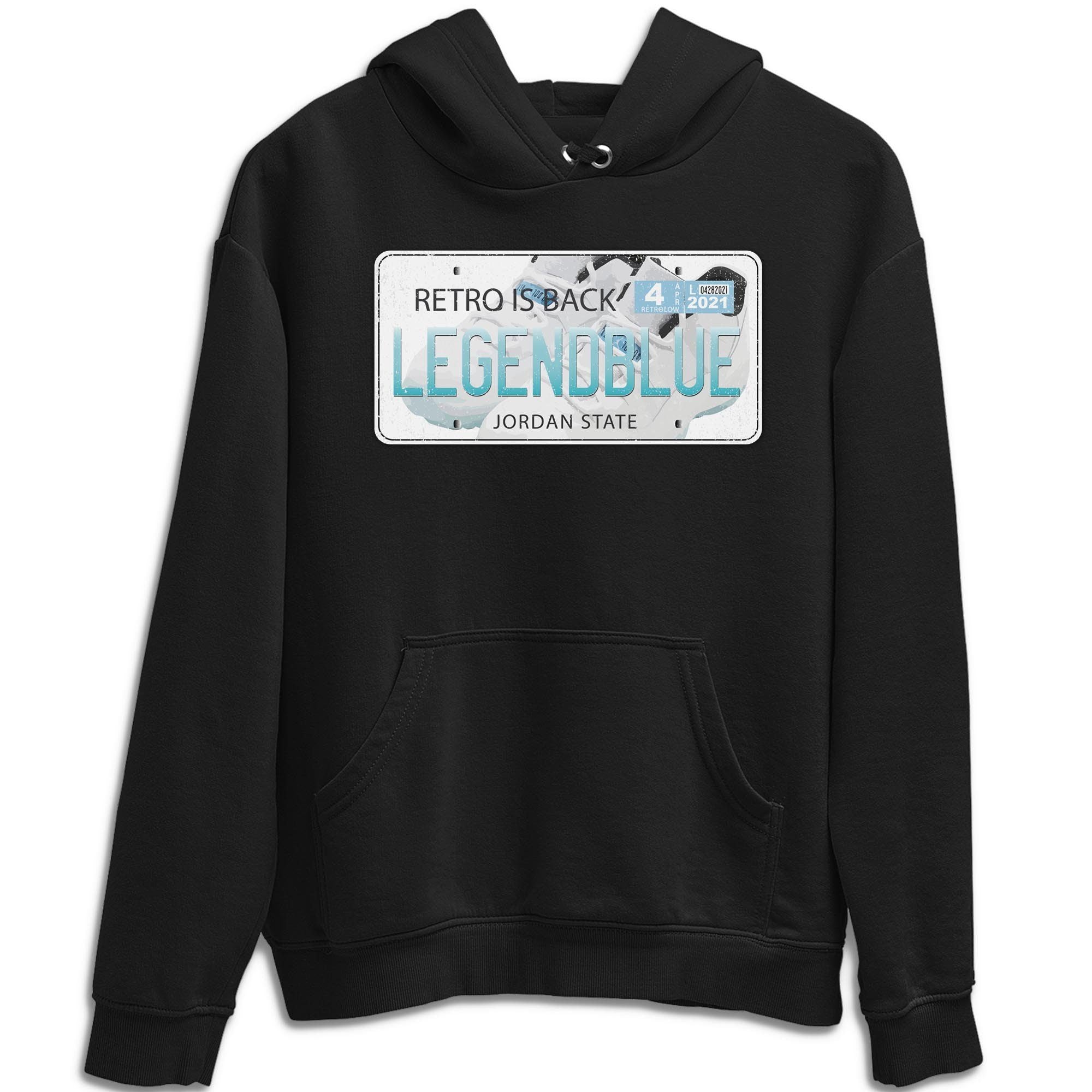 Jordan Plate Unisex Tops - Air Jordan 11 Legend Blue