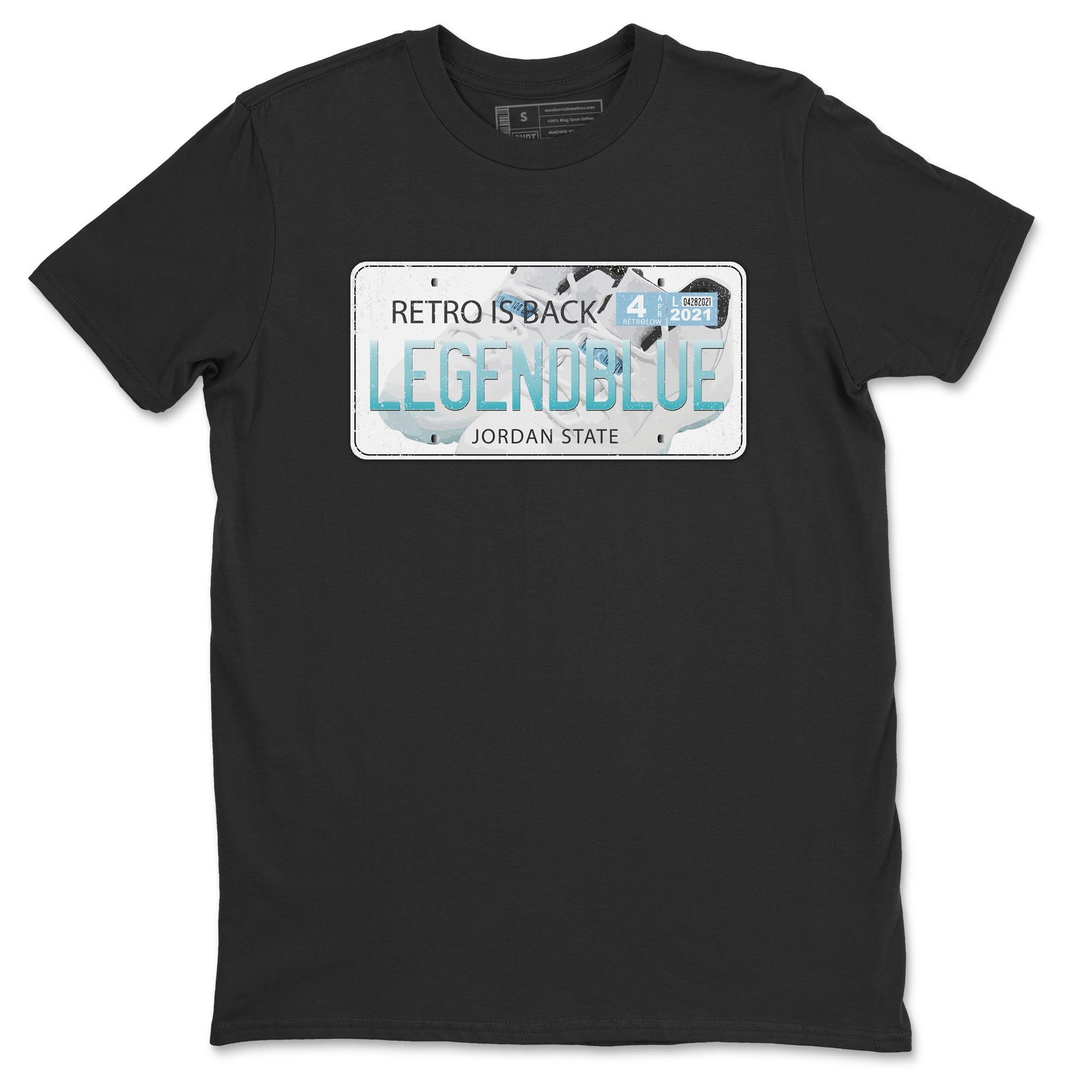 Jordan Plate Unisex Tops - Air Jordan 11 Legend Blue
