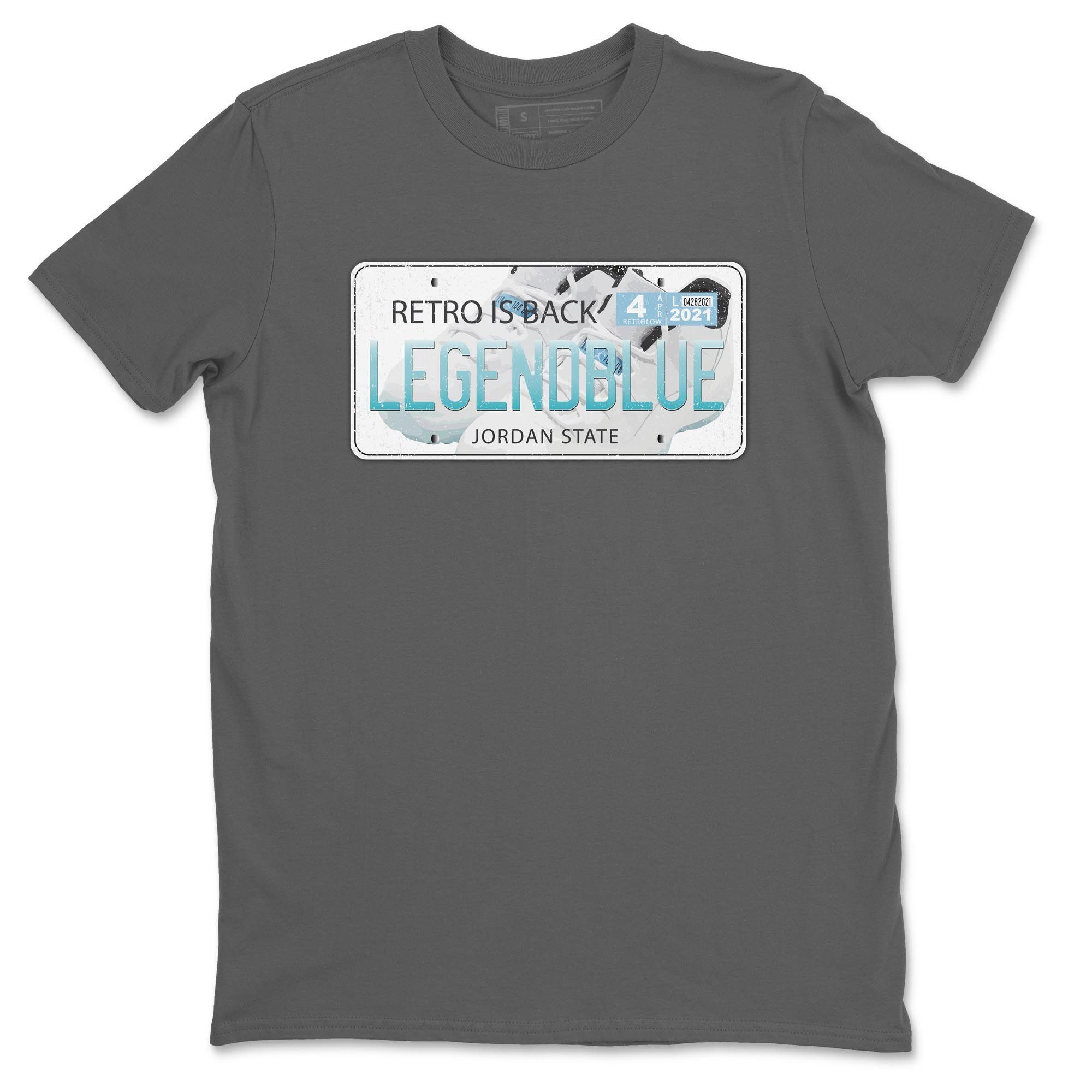 Jordan Plate Unisex Tops - Air Jordan 11 Legend Blue