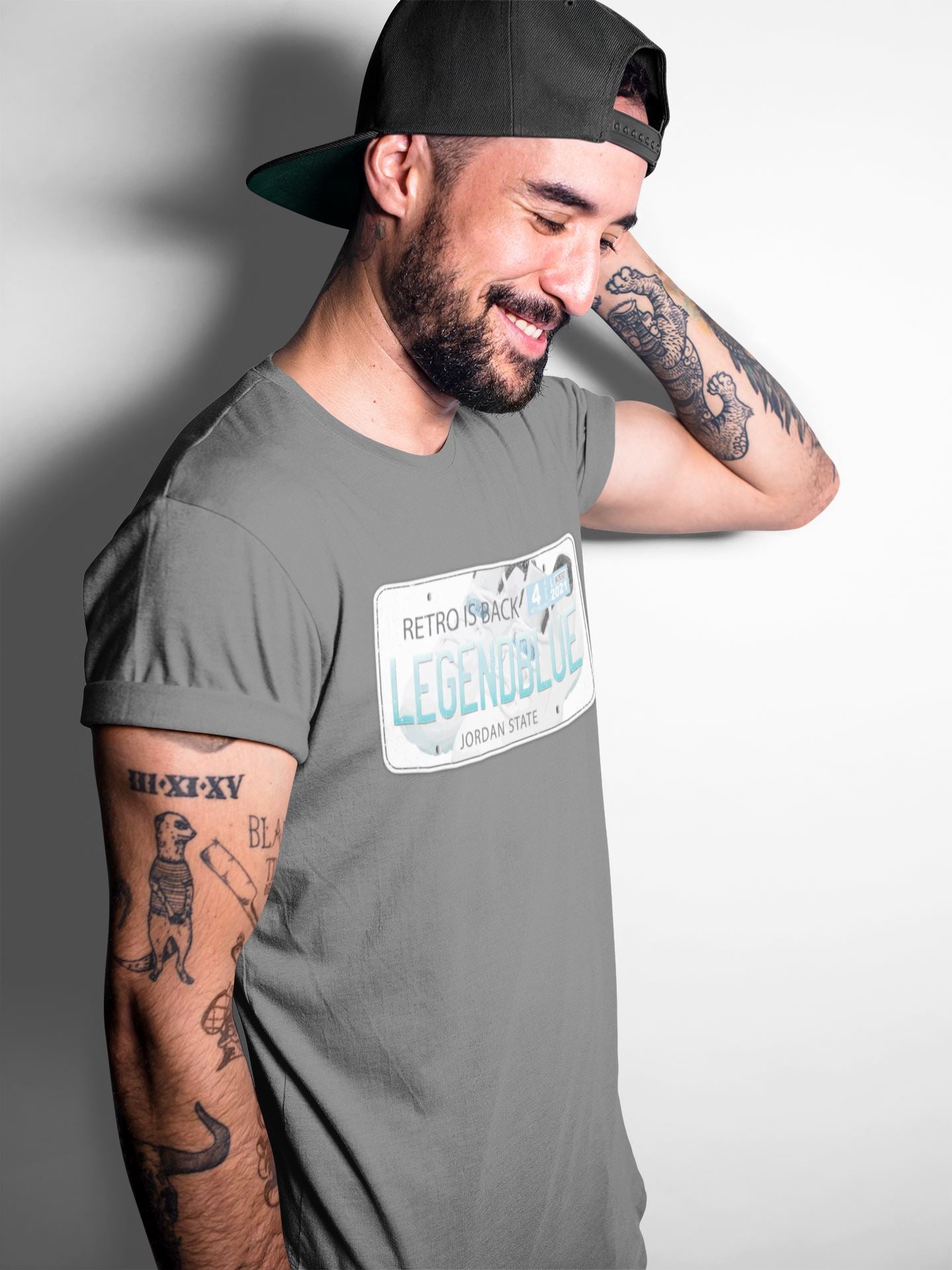 Jordan Plate Unisex Tops - Air Jordan 11 Legend Blue
