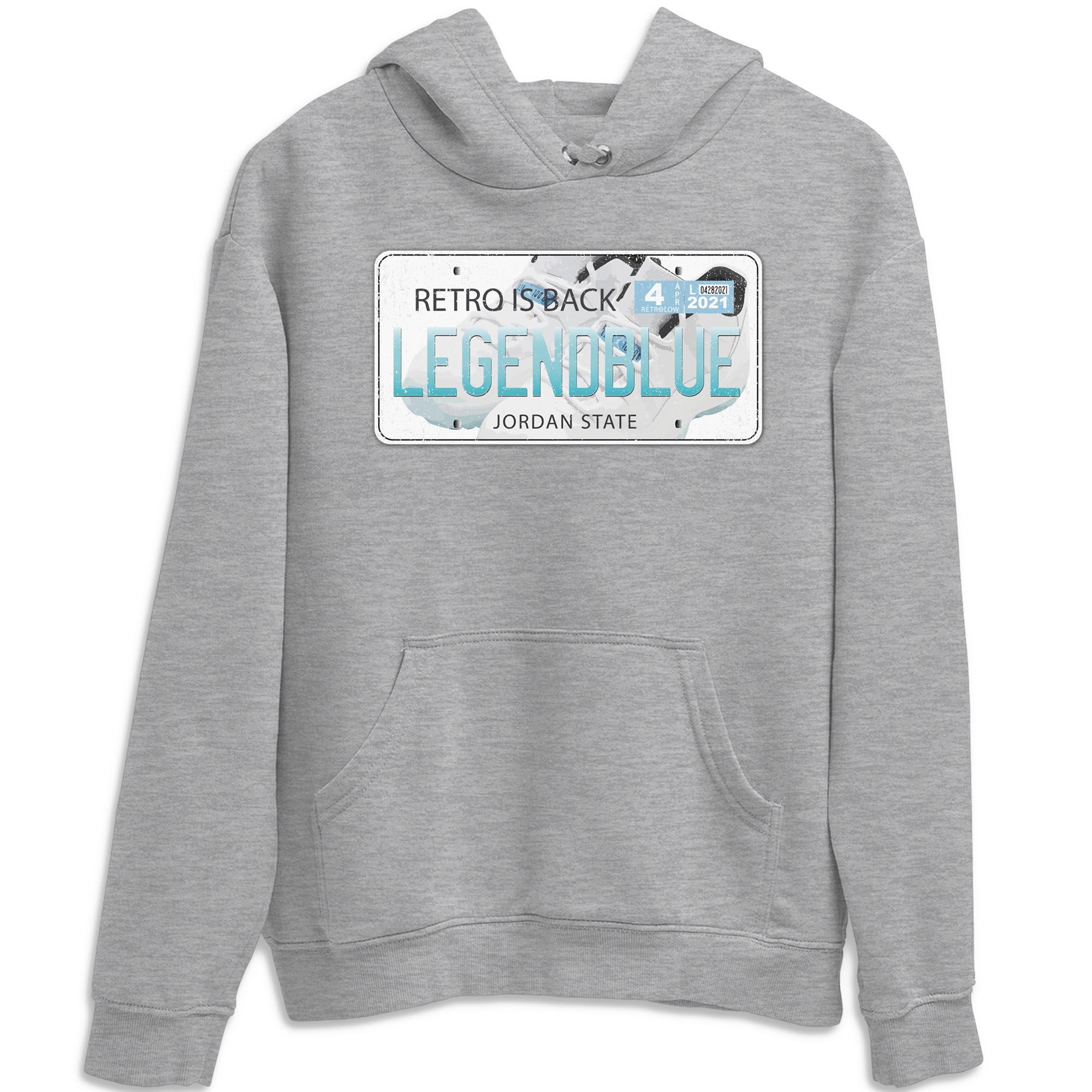 Jordan Plate Unisex Tops - Air Jordan 11 Legend Blue