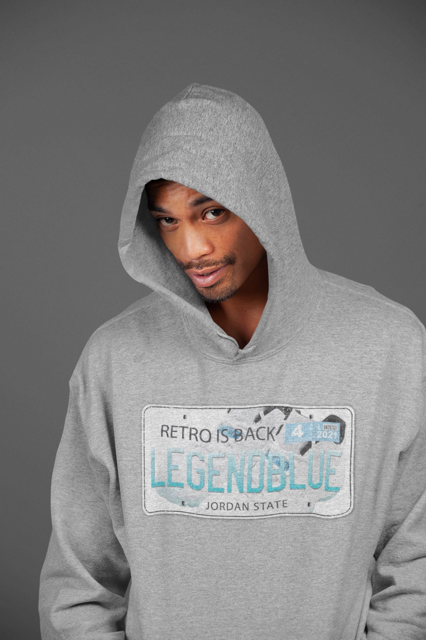 Jordan Plate Unisex Tops - Air Jordan 11 Legend Blue