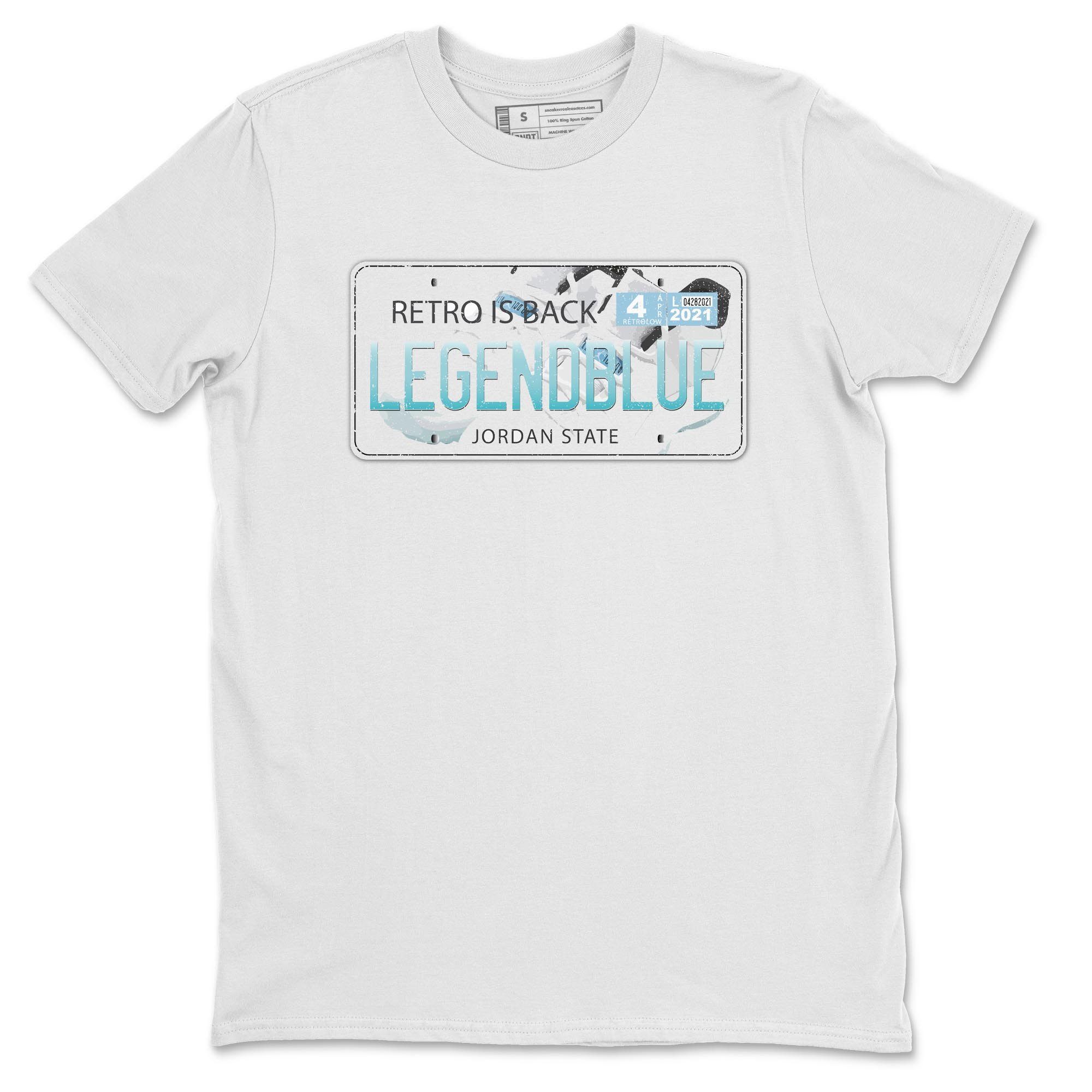 Jordan Plate Unisex Tops - Air Jordan 11 Legend Blue